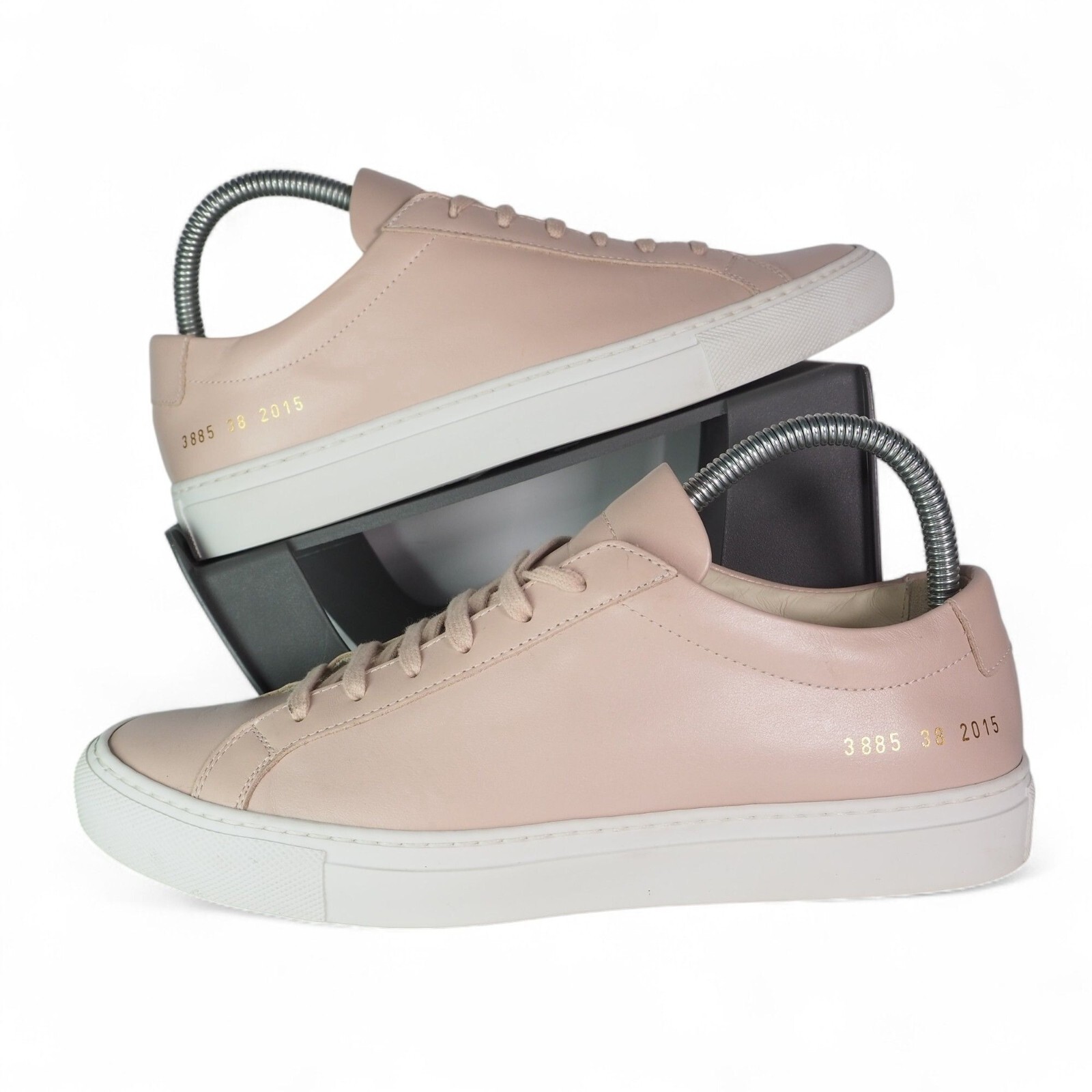 Woman by Common Projects Achilles Leather Sneakers Apricot Pink Women’s 7/38