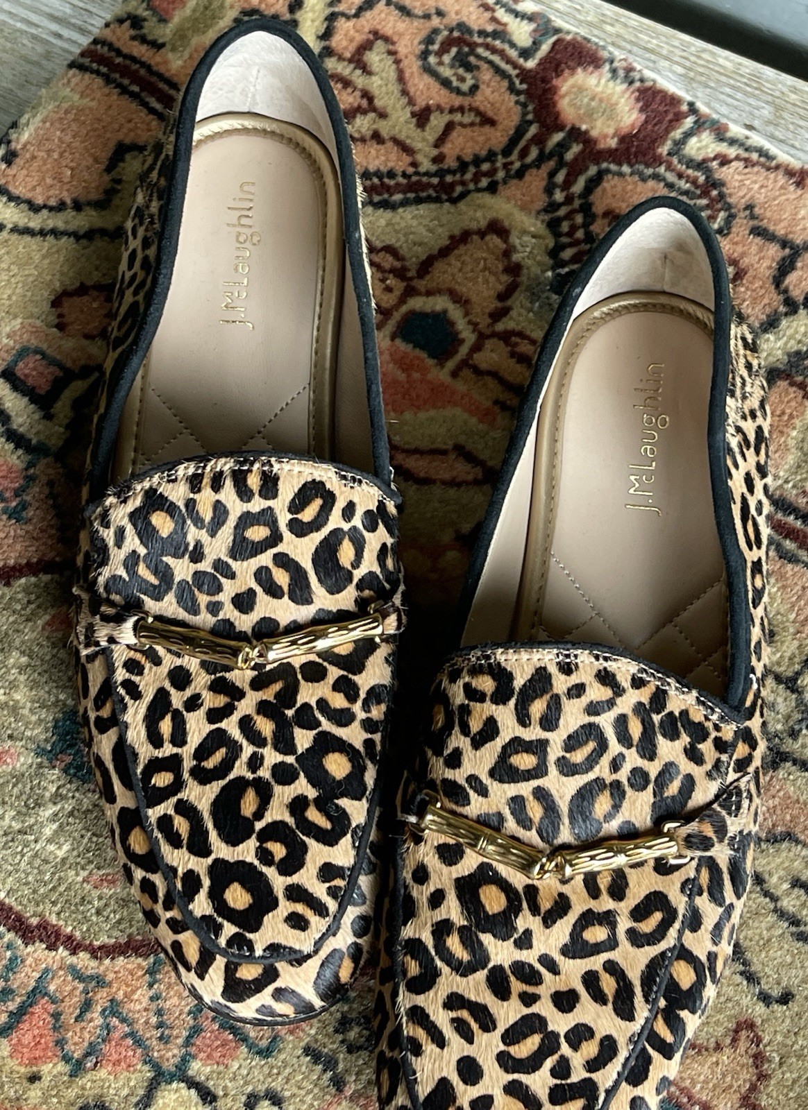 J.McLaughlin Dillon Leopard print calf hair Loafers