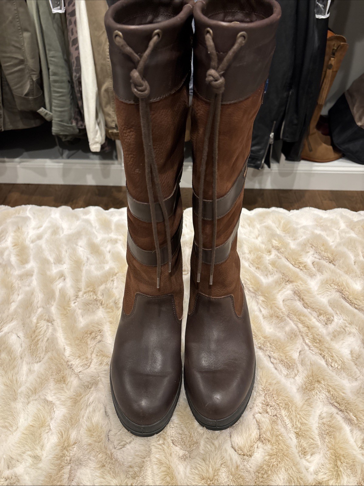Dubarry of Ireland Galway Country Boot Slim Fit Calve Size 39 Gently Worn