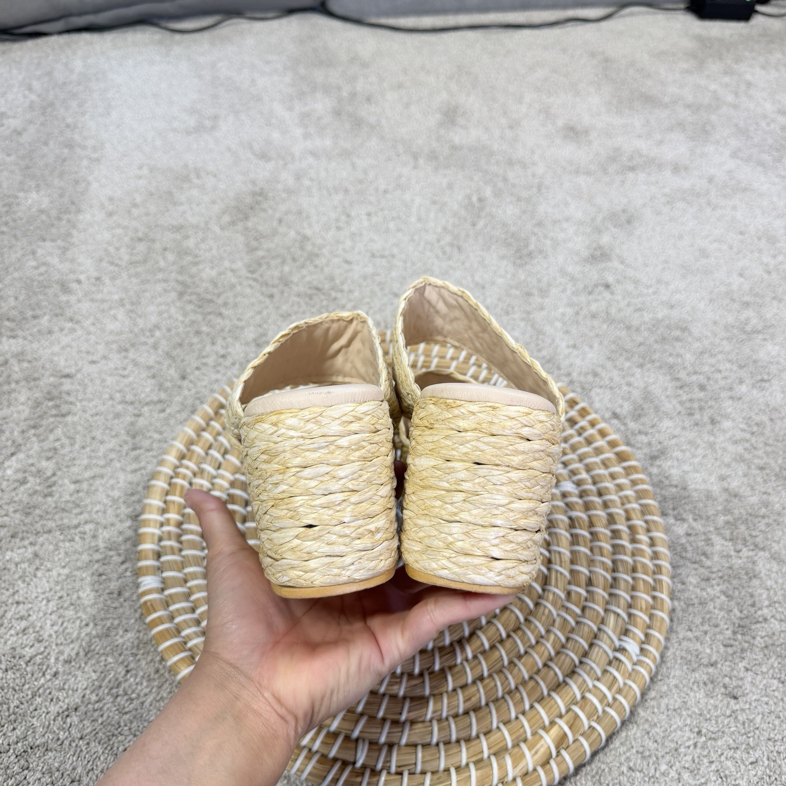 Beach by Matisse Women’s Ocean Ave Espadrille Platform Slide Sandal Natural 10
