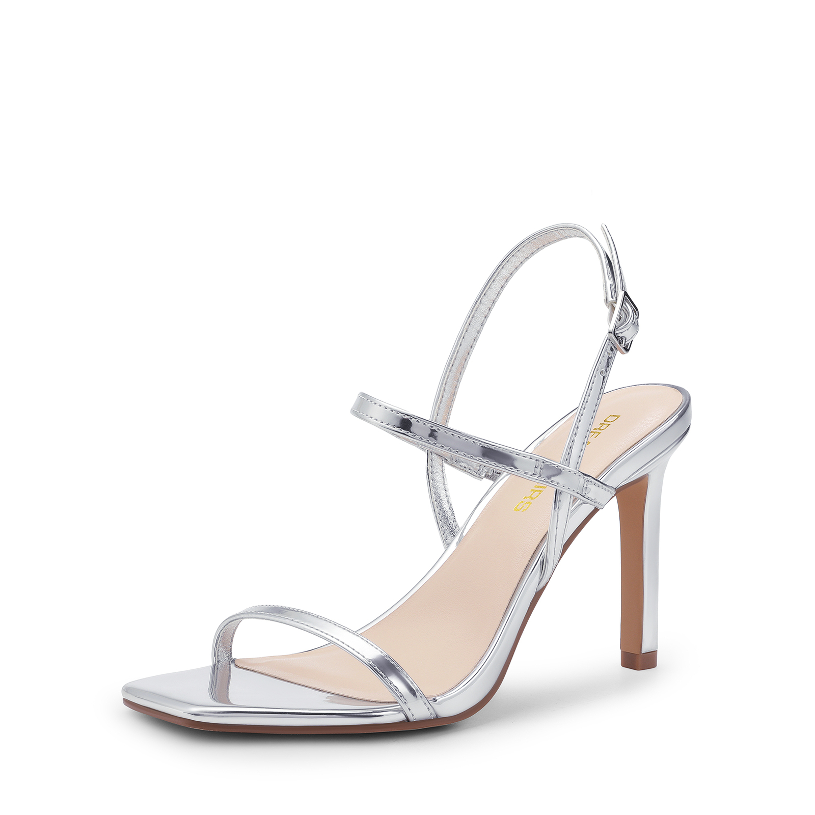 Women Heeled Sandals High Stilettos Square Toe Sexy Wedding Party Dress Sandals