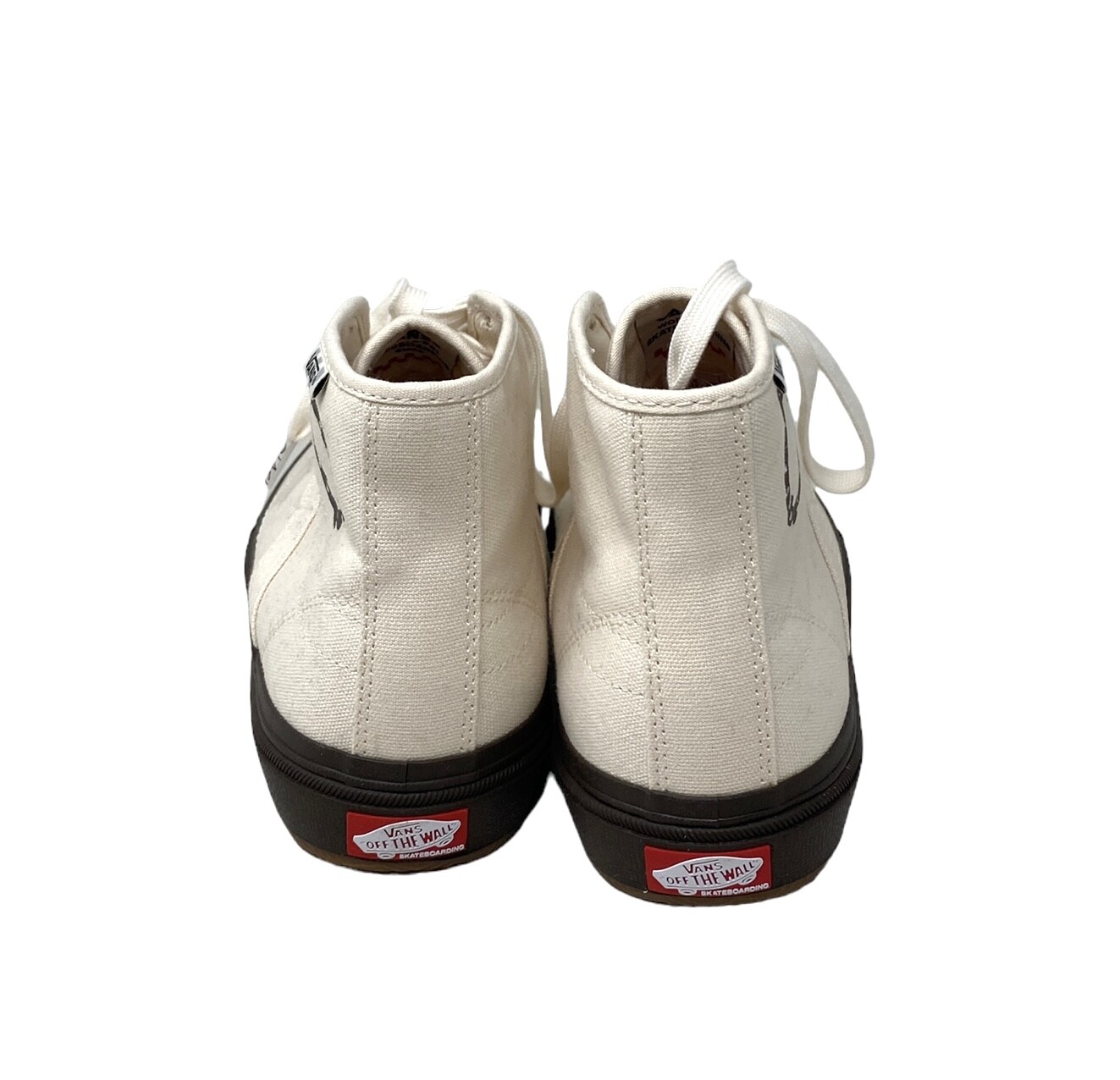 VANS x Quasi Crockett High Decon Shoe Women Size Canvas Beige Casual VN0007QVTBD