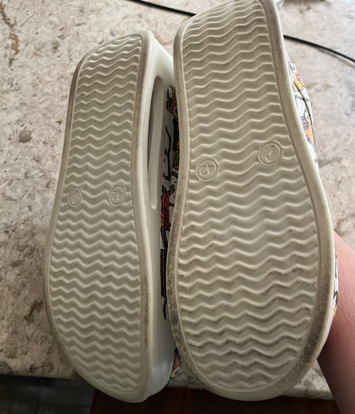 Terlik Sabo Air Max Leather Women’s Clogs Sabot Shoes, White Owl size 42 Nurse