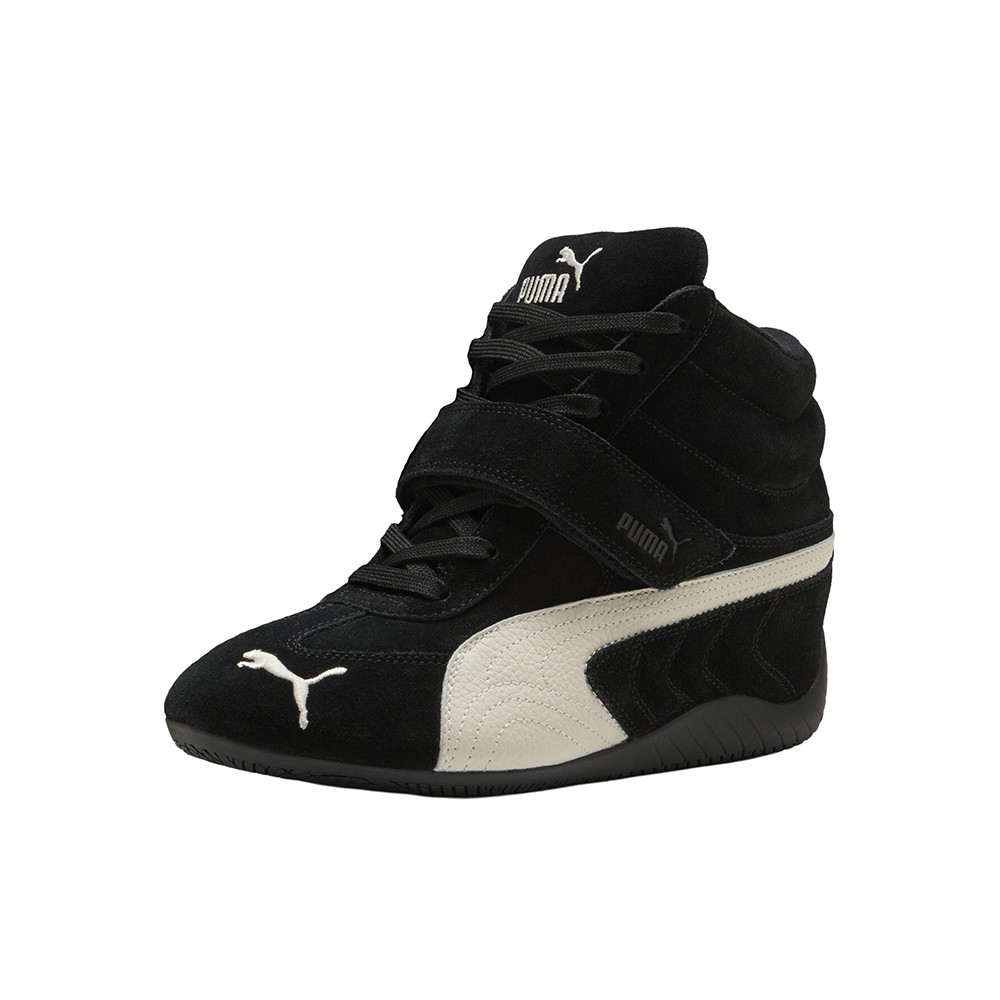 PUMA Speedcat Wedge Og Lace Up Womens Black Flats Casual 40811901