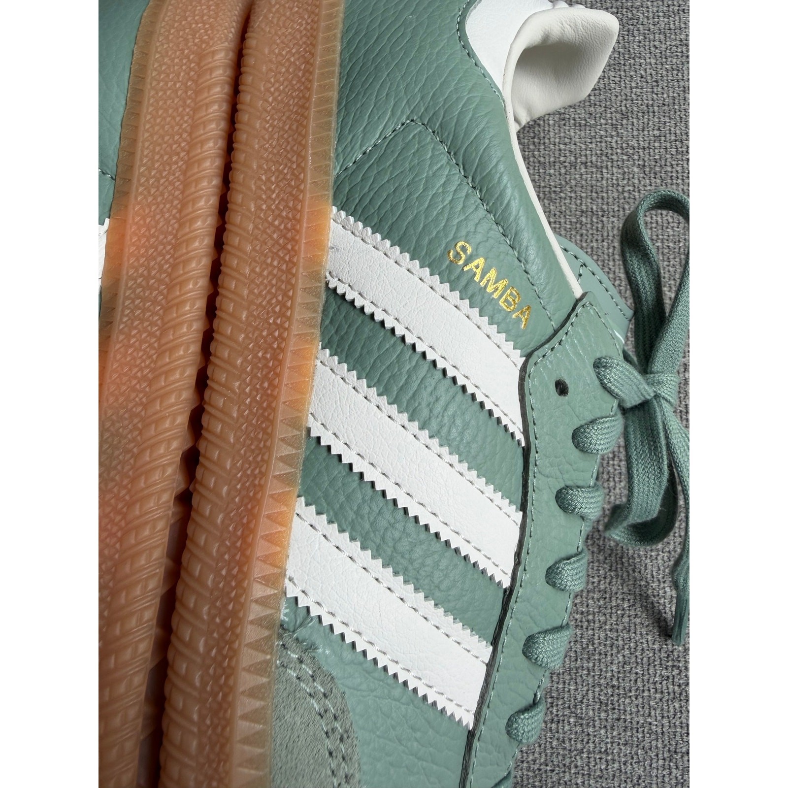 adidas Originals Samba OG Silver Green Chalk White Women’s 9 NWOB