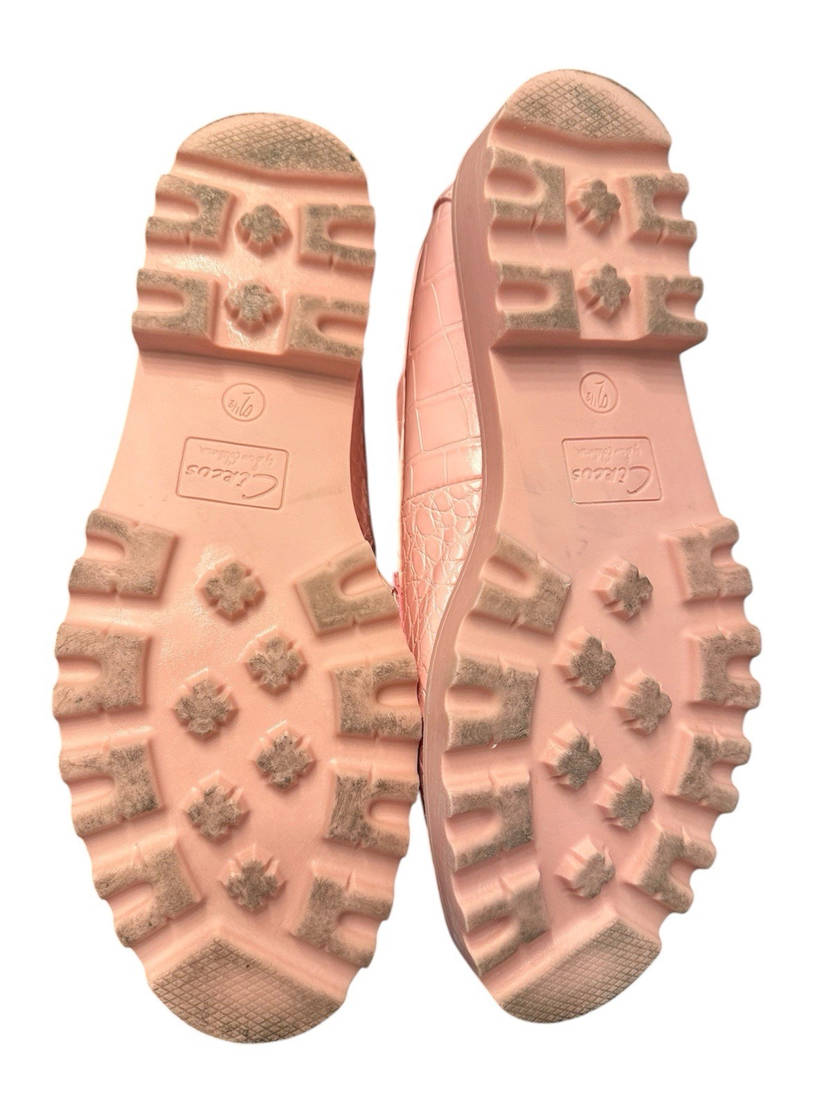 Circus by Sam Edelman Pink Crocodile Embossed Loafer Flats Women’s 9.5