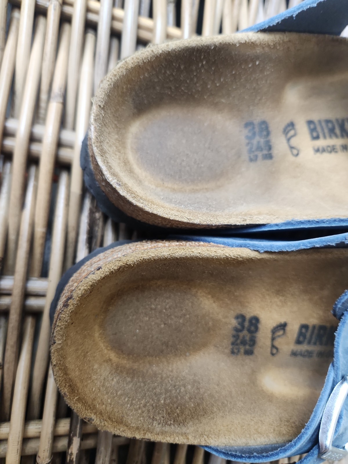 Birkenstock Gizeh Braid Dusty Blue 38/7.5 Regular Foot Bed