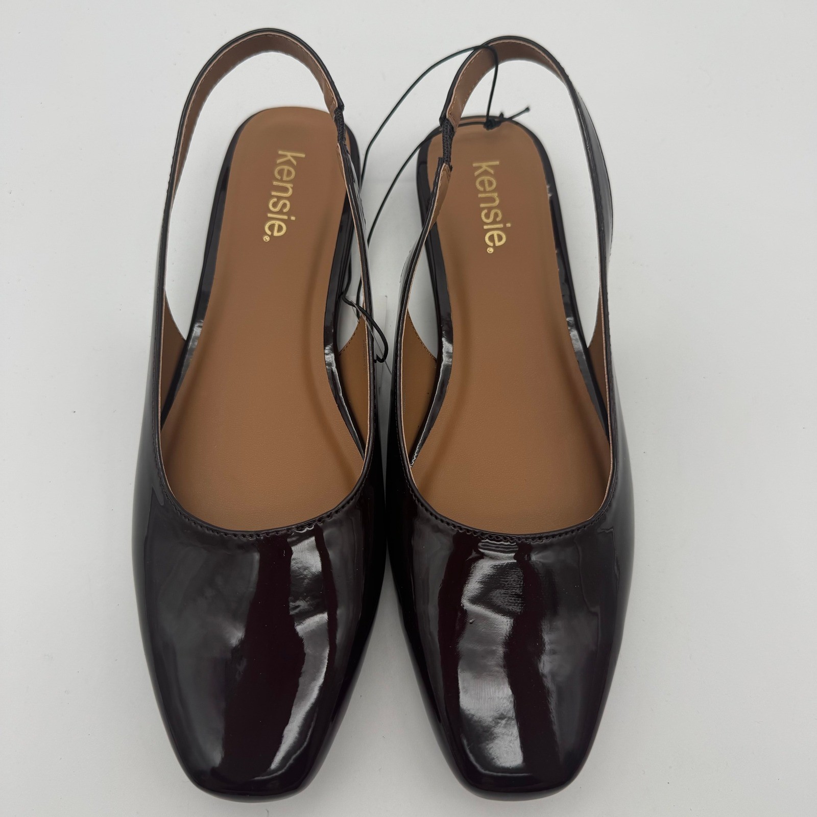 Kensie Women’s Size 9 Red Felice Slingback Flats Patent Shoes