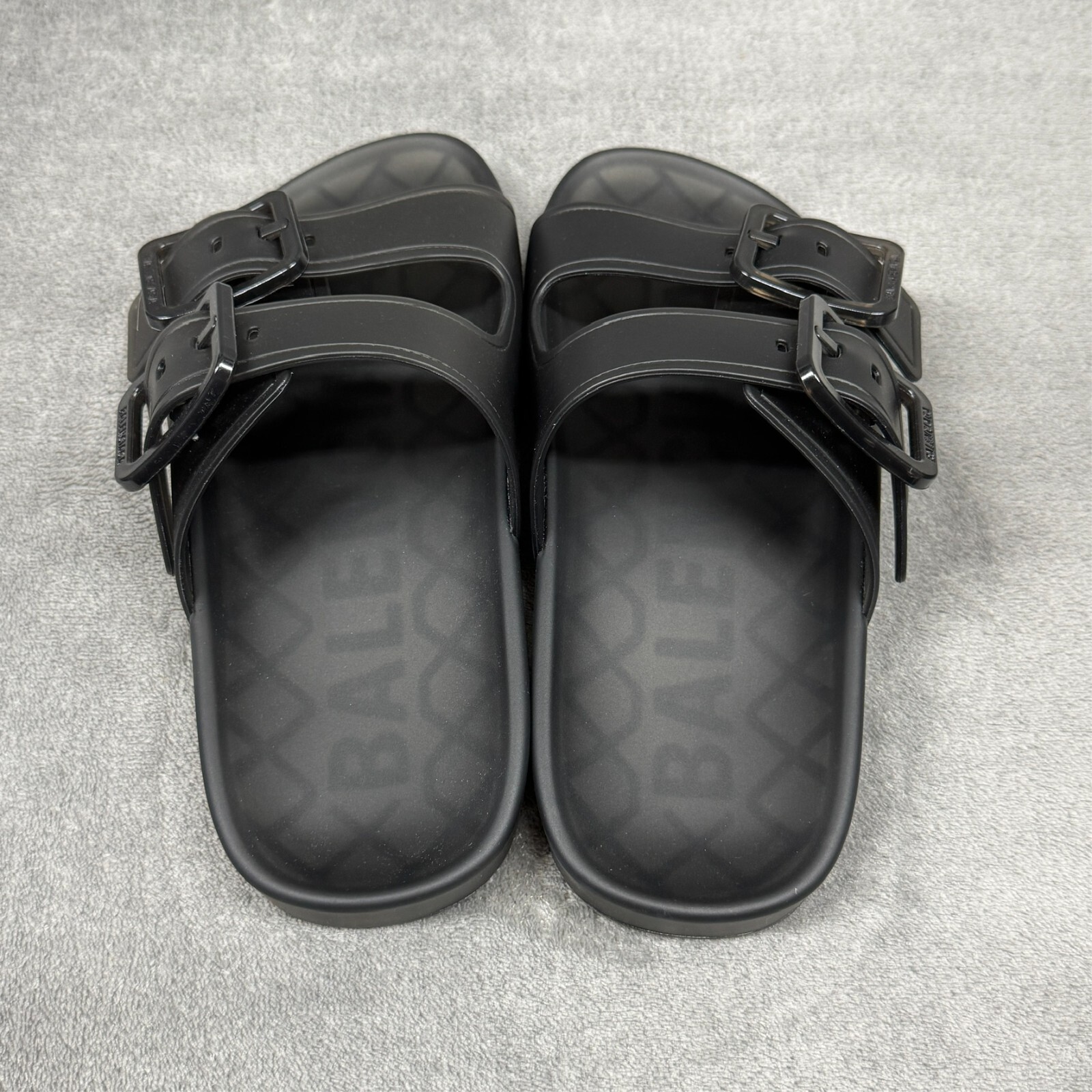 Balenciaga Mallorca Sandal Transparent Plastic Womens EU 35 Black W2DZ1-1000