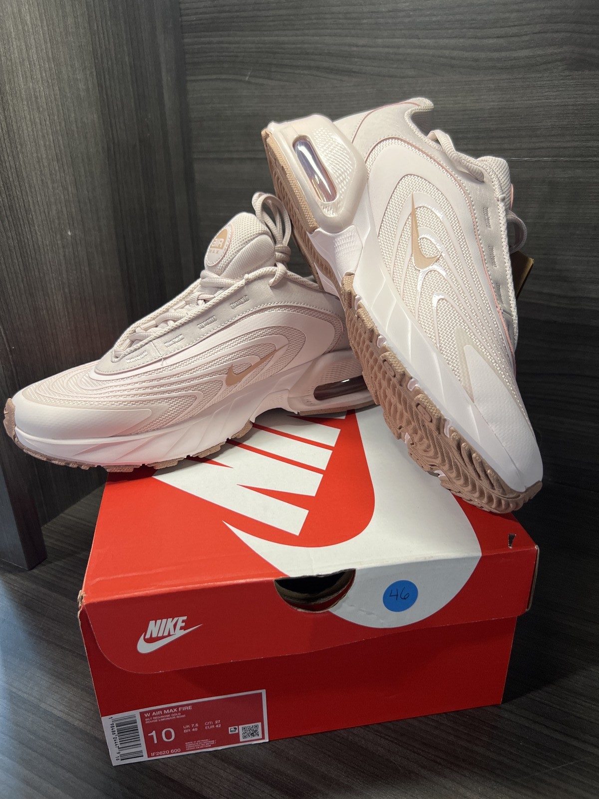 Size 10W/8.5M Nike Air Max Fire Silt Red/Rose Gold IF2620-600 New