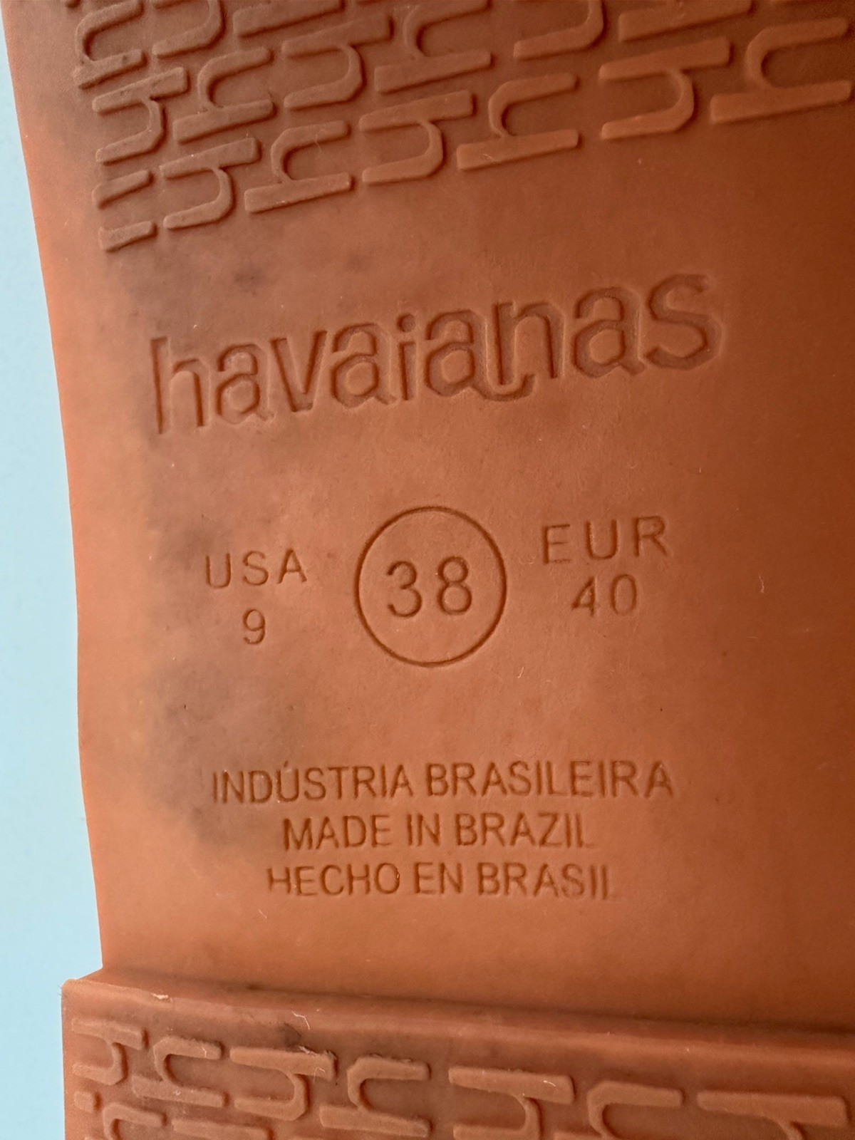 Havaianas Una Açaí Sandals in Orange EU 40 US 9 Fieto De Verao Brasileiro Brazil
