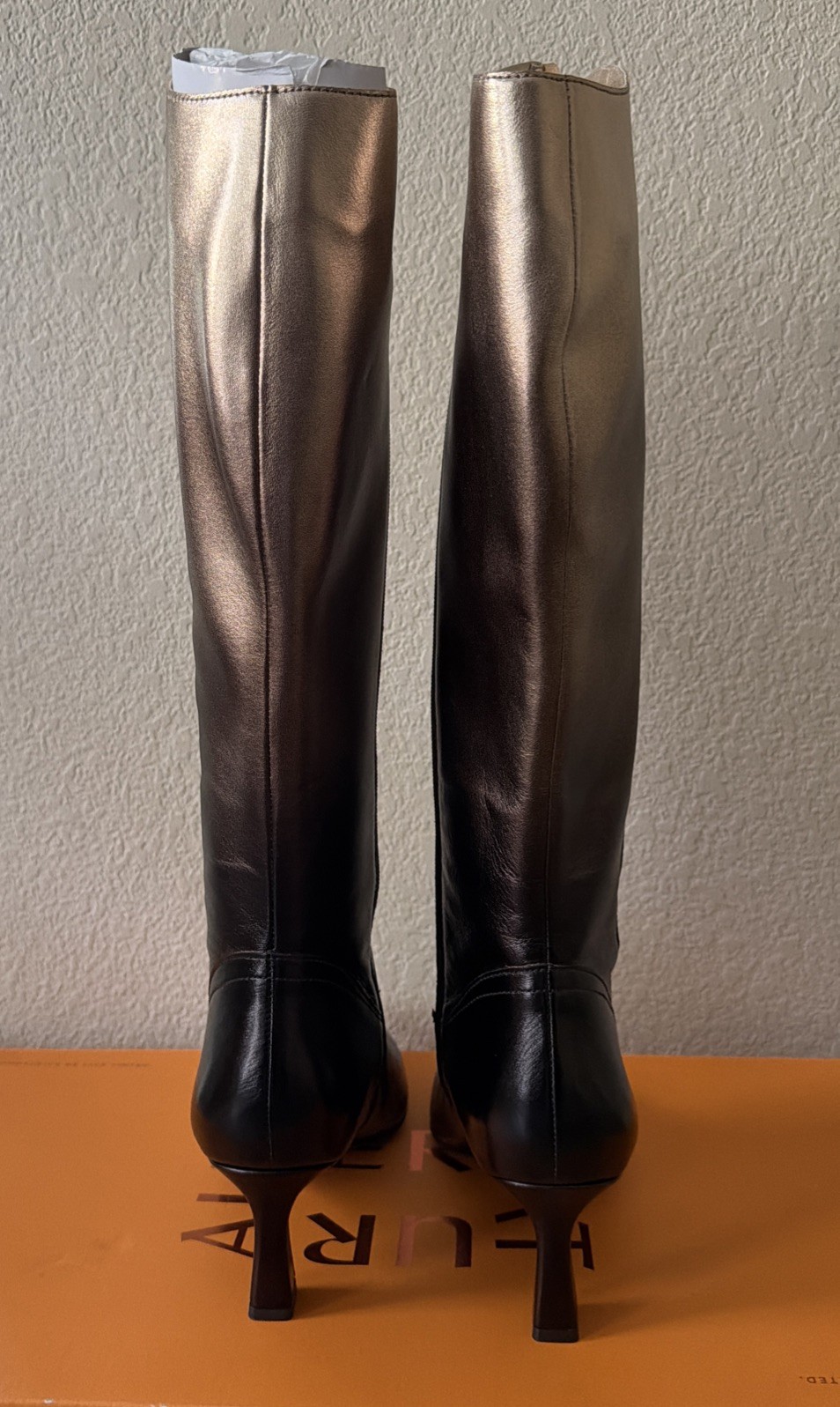 Naturalizer Deesha Ombre Knee High Boots Size 10 Wide Calf Metallic