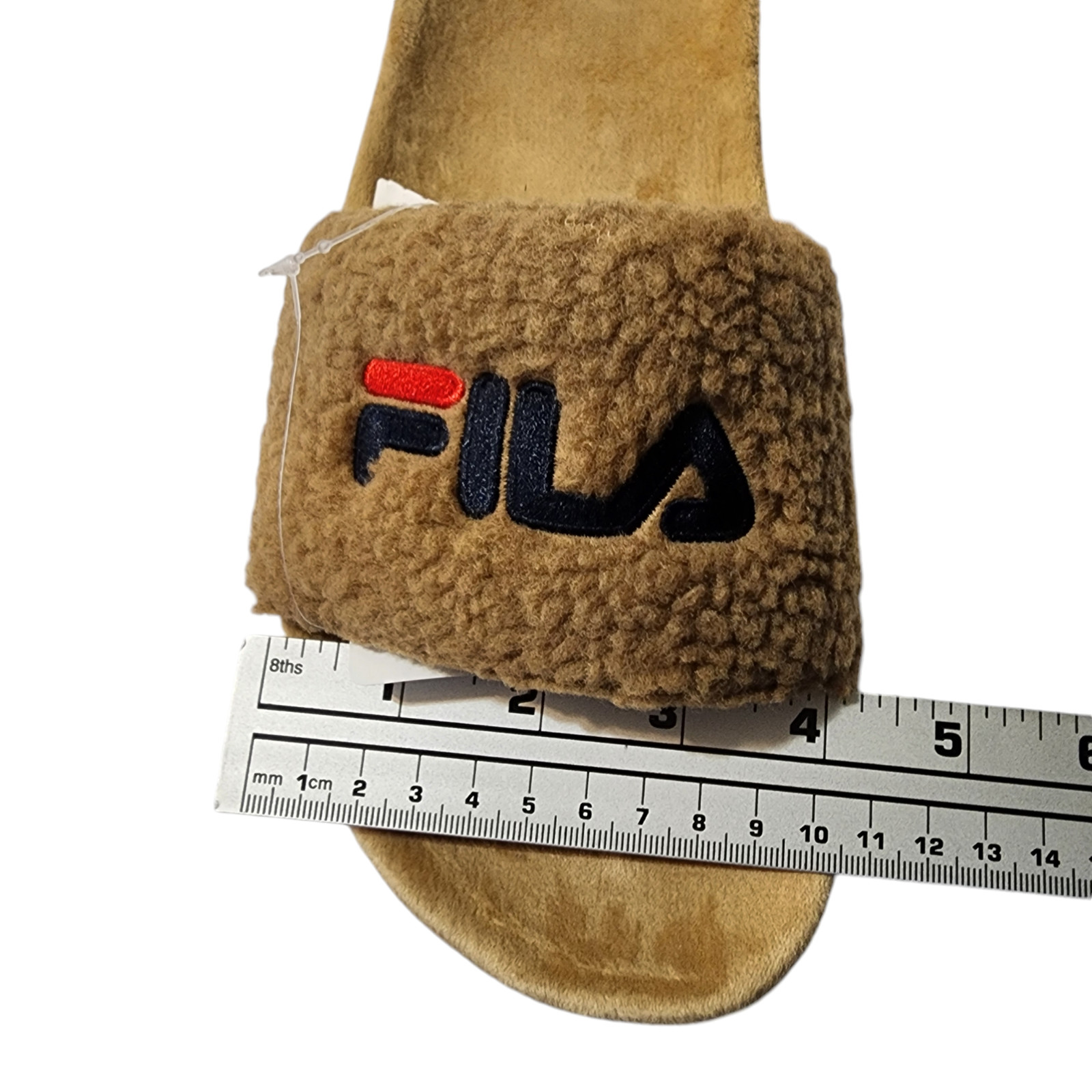 Fila Fuzzy Drifter Women Slide Sandals Brown Size 9