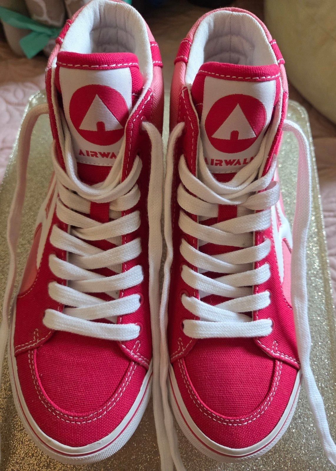 Airwalk Hayden Pink Hightops Size 6 ½ big kids or 8 ½ Womens.