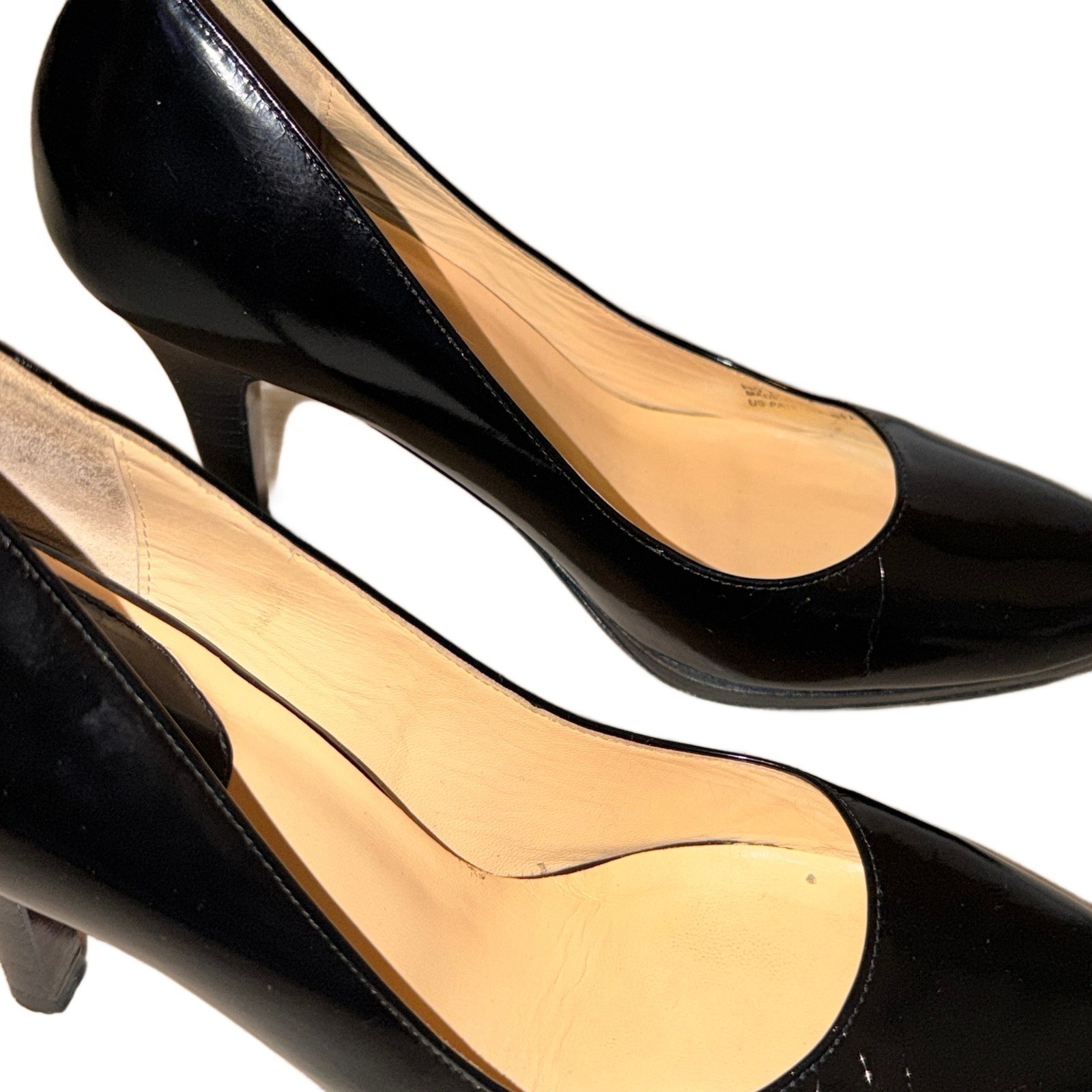 Cole Haan NikeAir Women’s 6.5B Black Leather Pumps Round Toe Heel Classic Chic