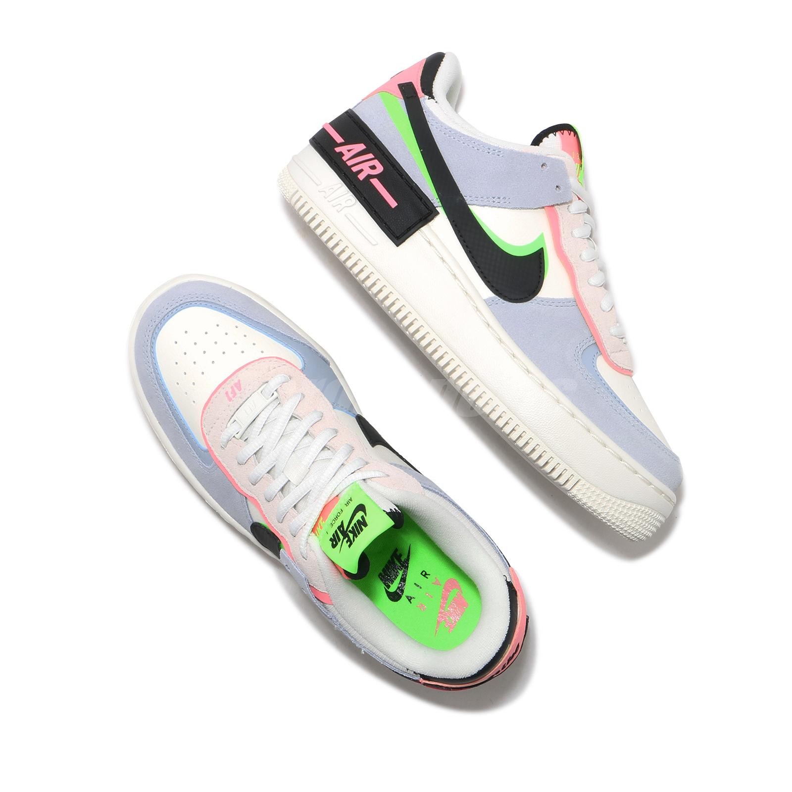 Nike Wmns AF1 Shadow Sunset Pulse Sail Black Pink Women Air Force 1 CU8591-101
