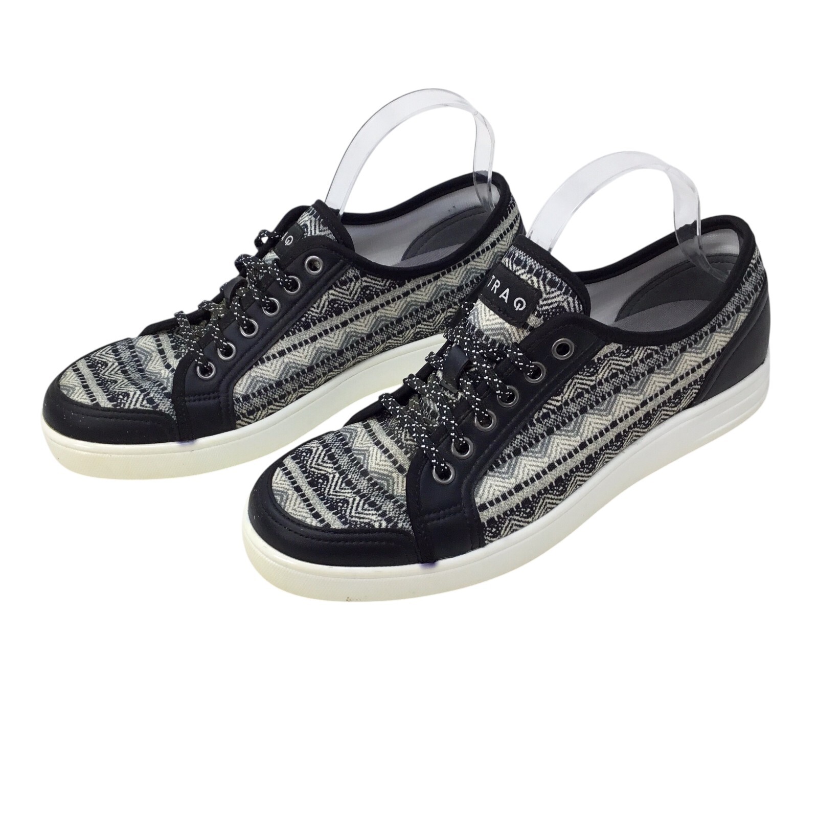 Traq Alegria Sari Sneaq Sneakers Size 40 or 9.5-10 Tapestry Textile Black Casual