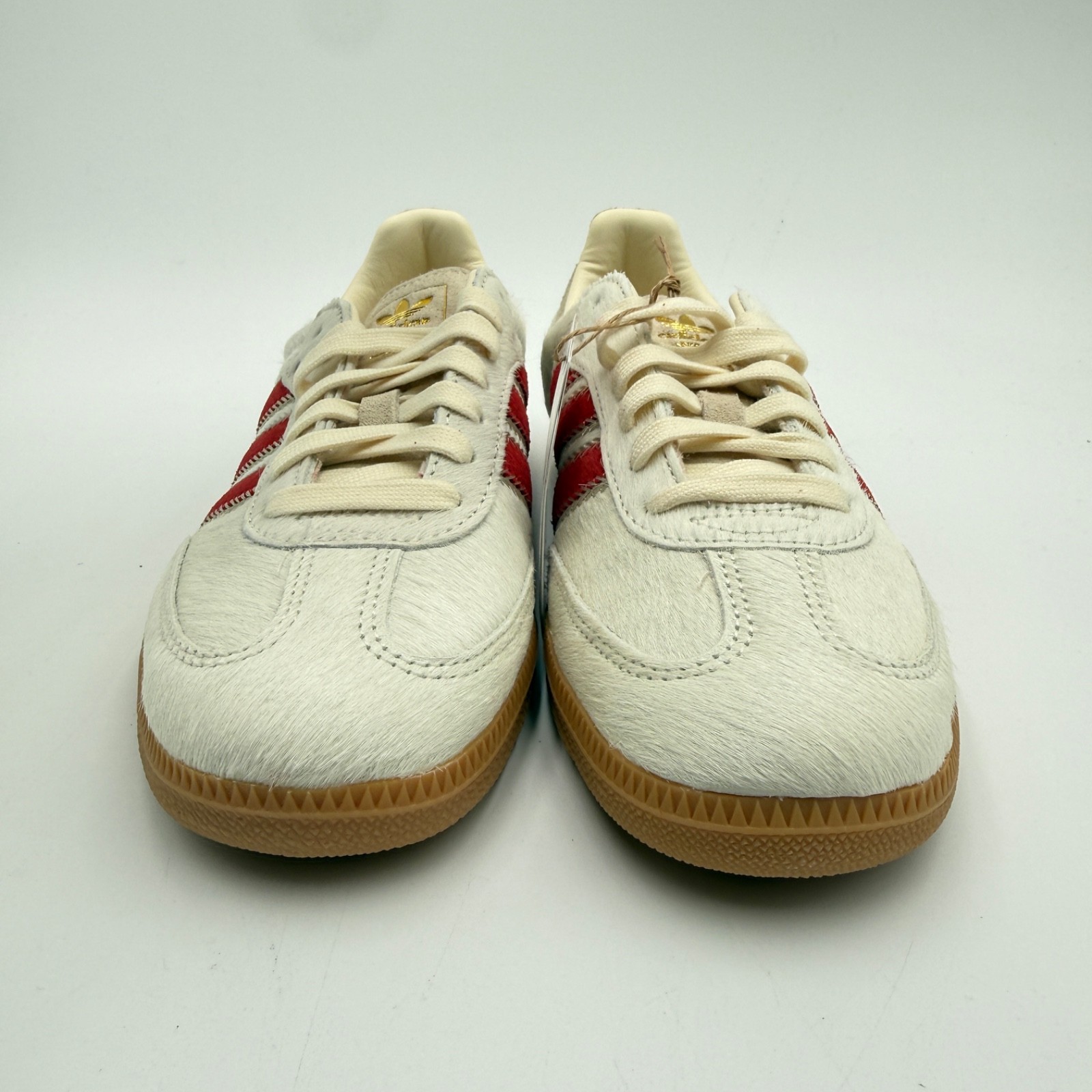 Adidas Women’s Size 10.5 Samba OG Pony Hair Pack – Wonder Beige Better Scarlet