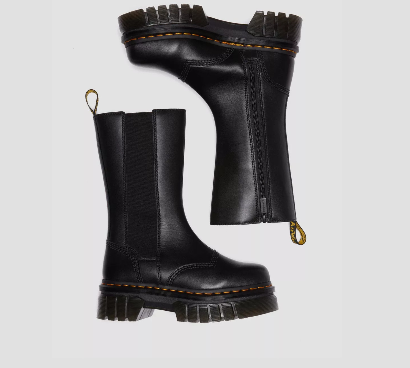 DR MARTENS Audrick Tall Nappa Leather Platform Chelsea MSRP$280 Comfy + Chic