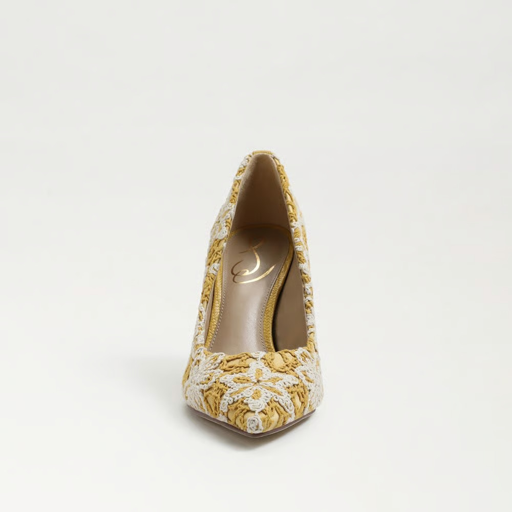 Sam Edelman Hazel Stiletto Pumps Desert Sun Ivory 8.5M