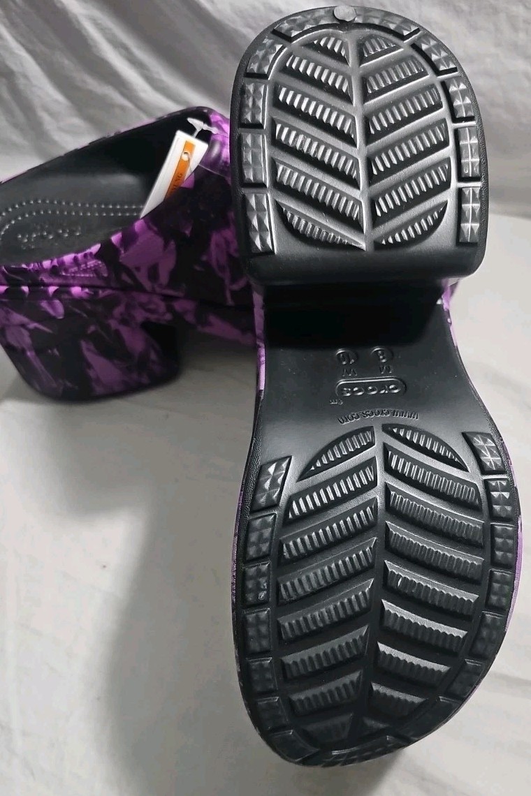 CROCS Siren Hyper Floral Clog ‘Black Multi’ Size M- 8 W-10