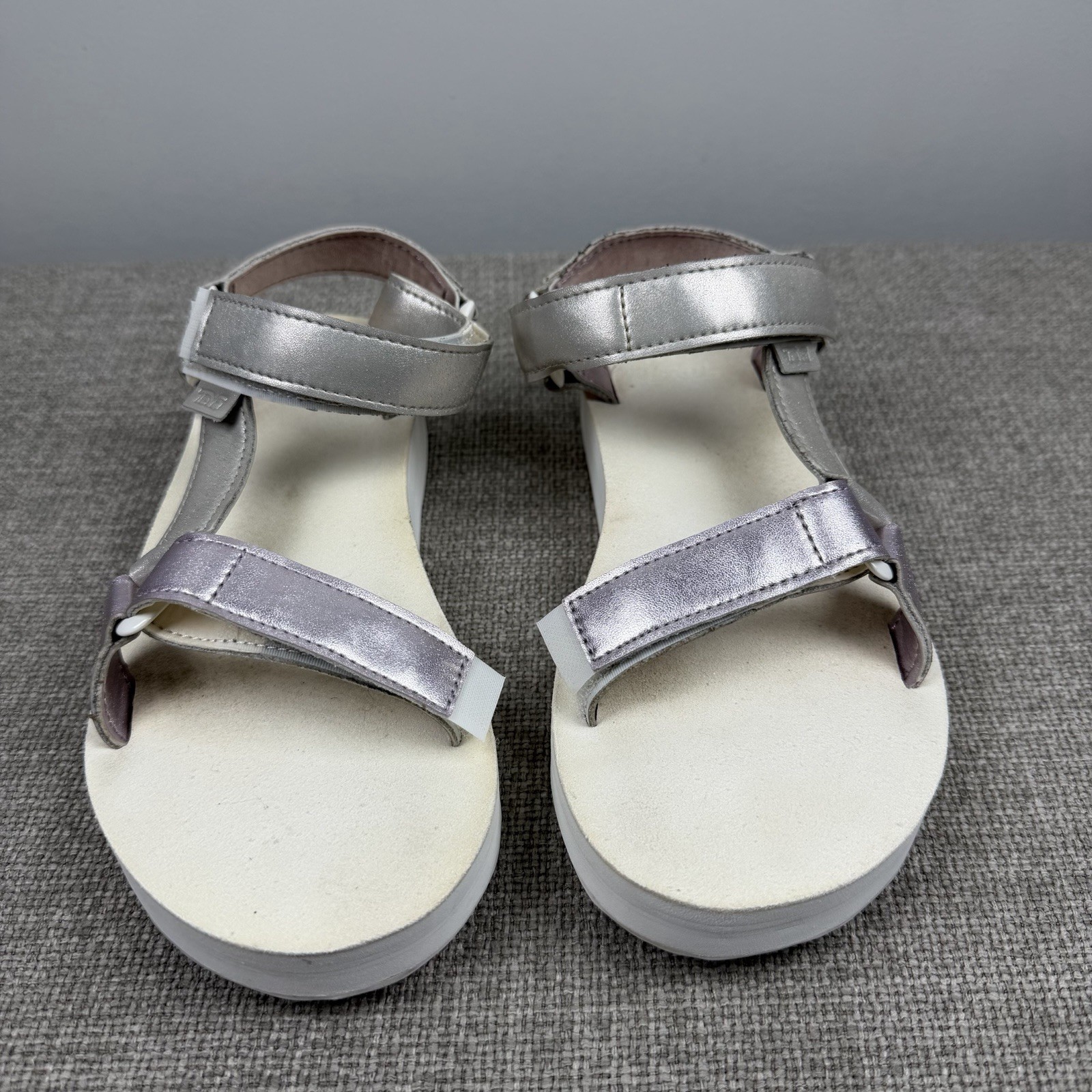 Women’s Teva Midform Universal Shimmer Sandal White Metallic Pearl Multi Size 7