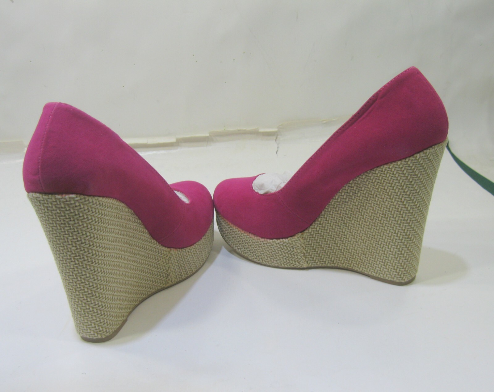 New hot pink 5.5″High Wedge Heel 1.5″platform Round Toe women shoes Size 9.5