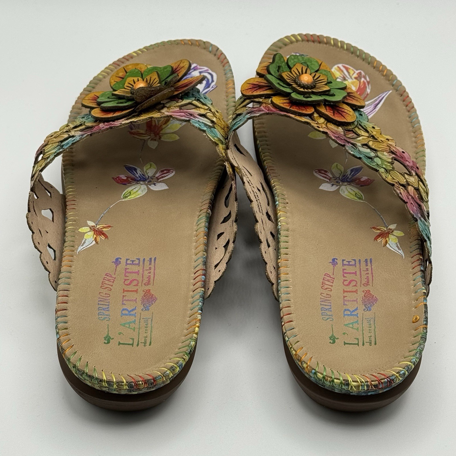 Spring Step L’Artiste Women’s Solange Thong Sandal 39/ US 8.5-9