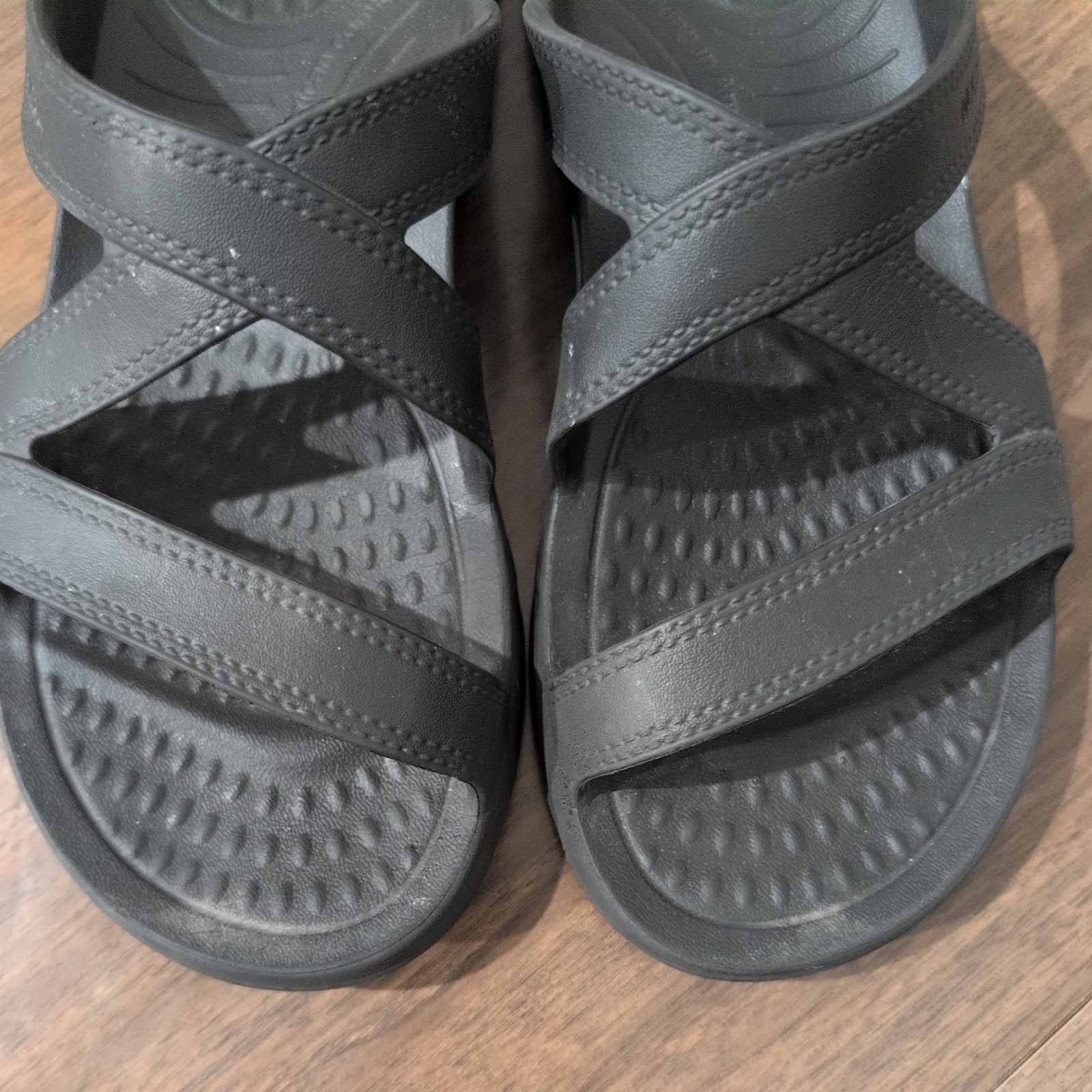 NuuSol Women’s Hailey Lightweight Slide Sandals 10 W Eclipse Black comfort USA