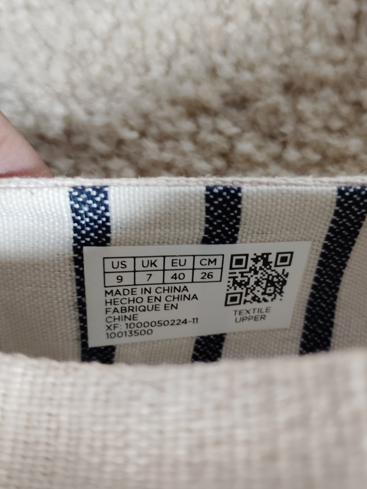 TOMS Natural Heritage CREAM Woven Canvas Shoes Resort Boho Casual Travel Women 9