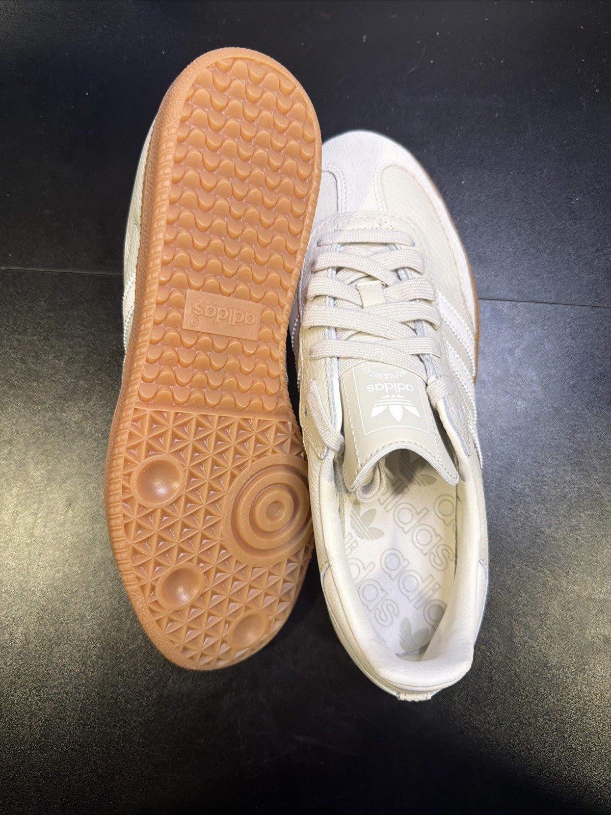 Size 7.5 – adidas Samba OG Aluminium Gum Cream/Beige/Brown BRAND NEWW!!