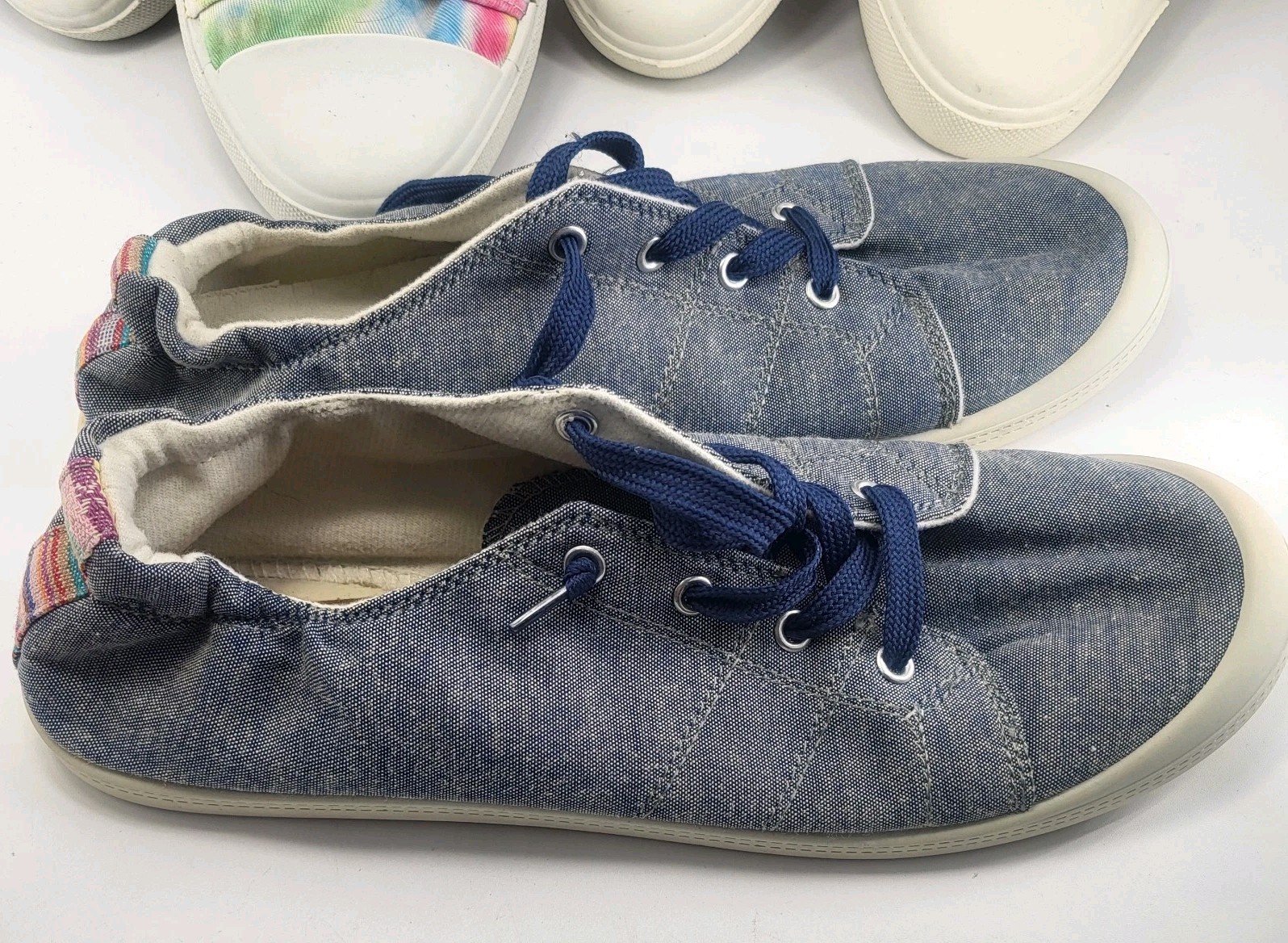 Lot 5 Pairs Canvas Sneakers Shoes Size 9 9.5 Womens Compare 2 Converse All Stars