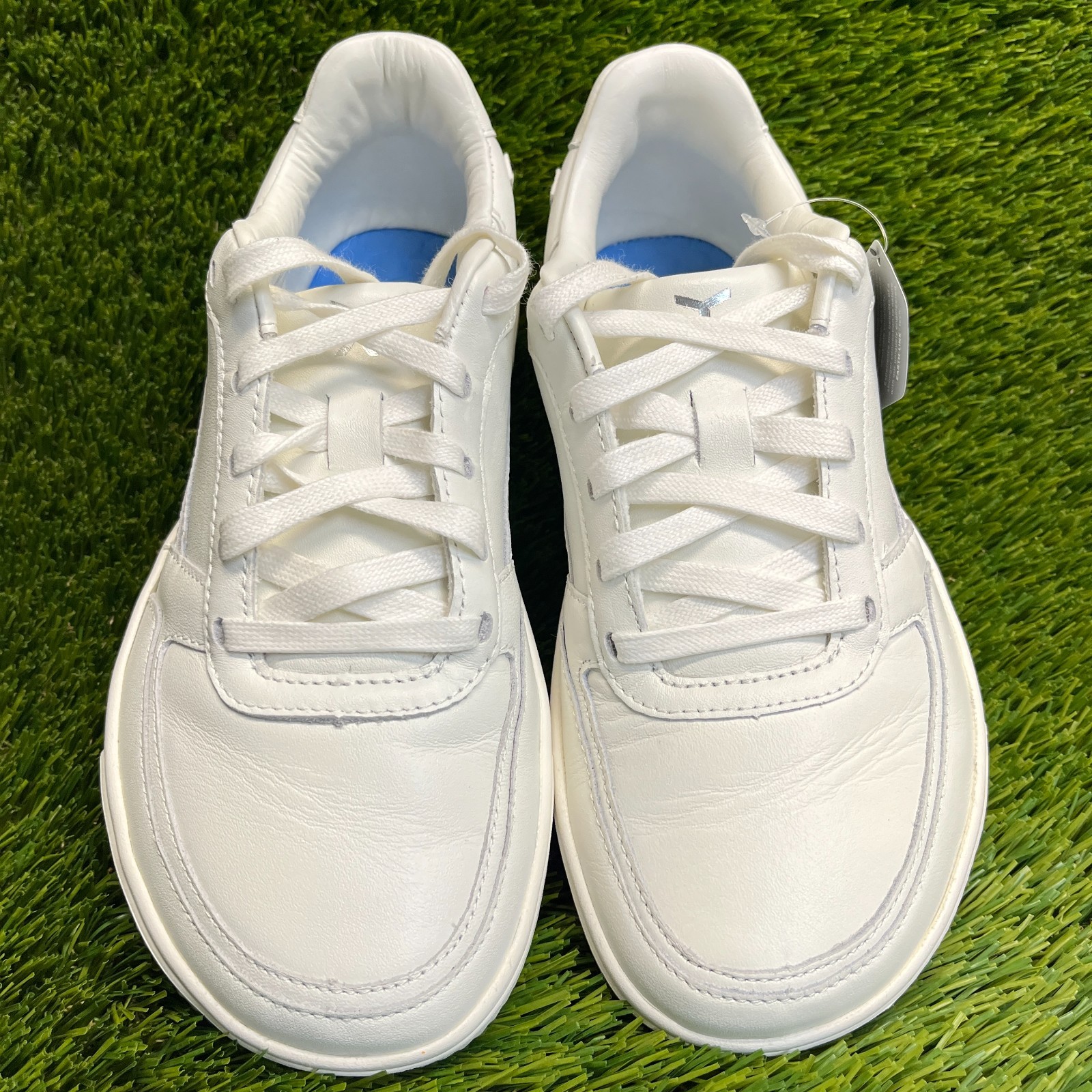Flux Footwear Adapt Leather Trainer White Womens Size 8 Athletic Shoes Sneakers