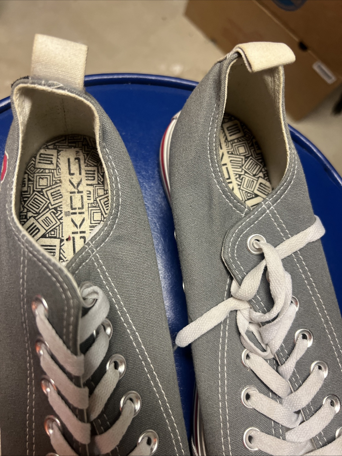 SKICKS Ohio State Low Top Gray Canvas Sneakers Unisex Size Men’s 9 Womens 11