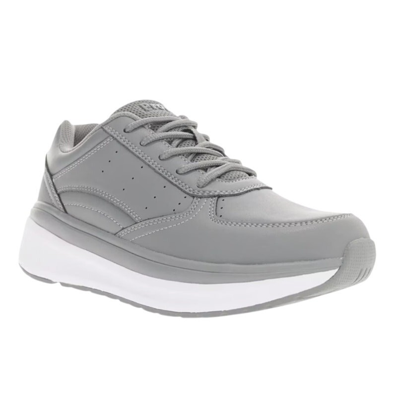 Propet Womens Ultima Sneakers US 6.5 Extra Wide Grey White Leather NIB