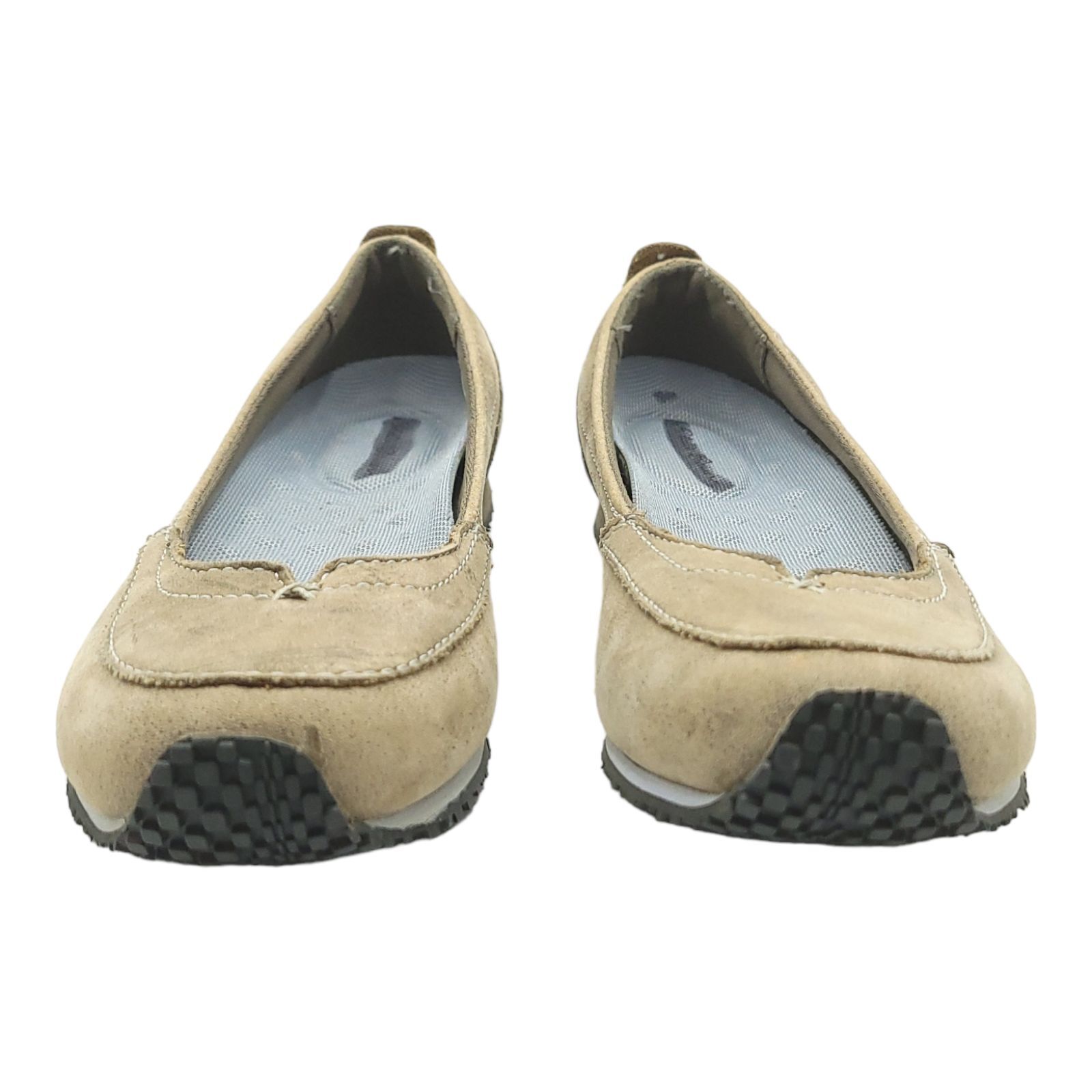 Eddie Bauer Christine Flats Womens Size US 6 UK 3.5 EU 36 Taupe Leather Slip On
