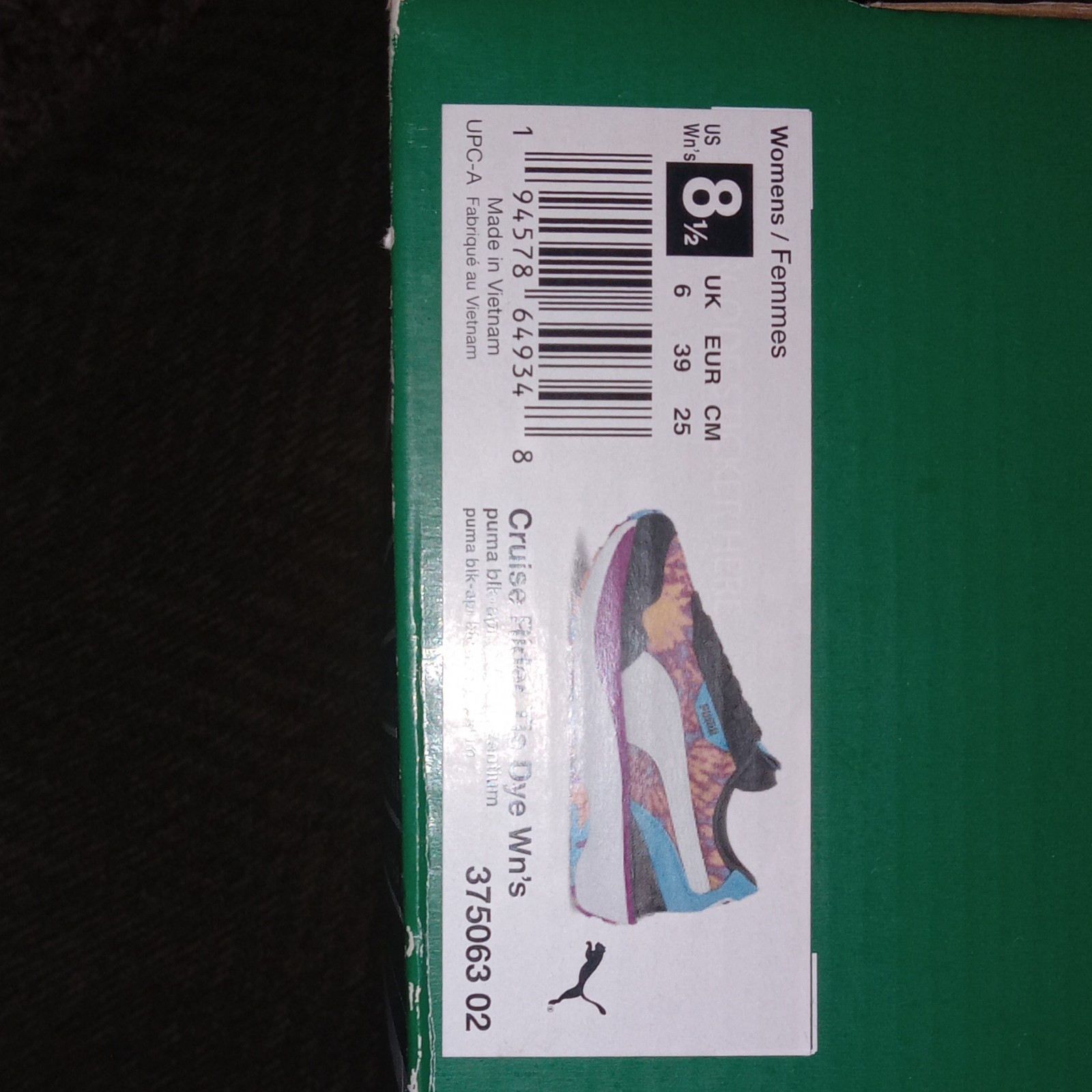 PUMA Cruise Rider Tie Dye Women’s Multicolor Sneakers 375063-02