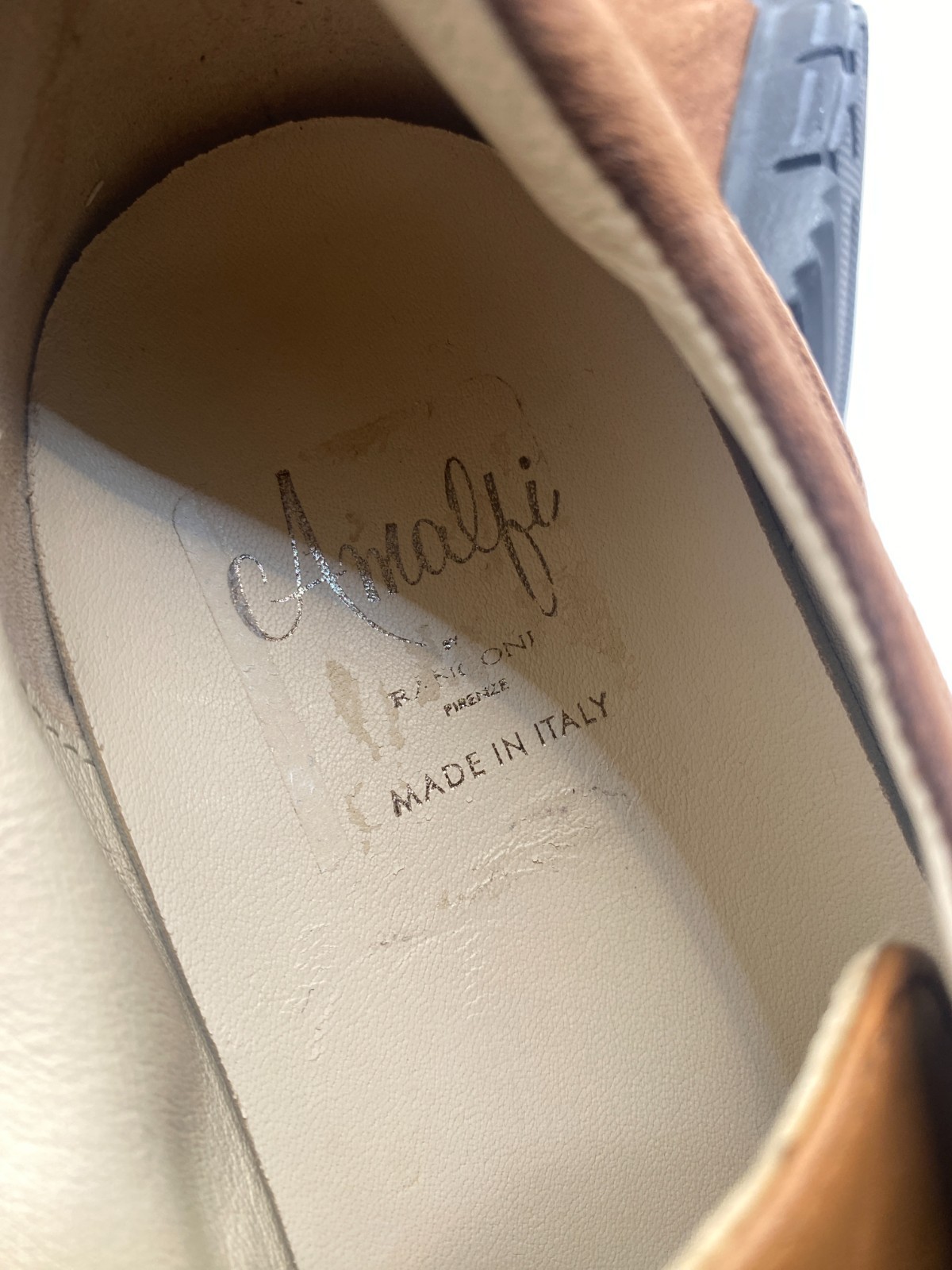 AMALFI BY RANGONI Womens Jill Sneaker In Castagno Cashmere Sz 9.5 M
