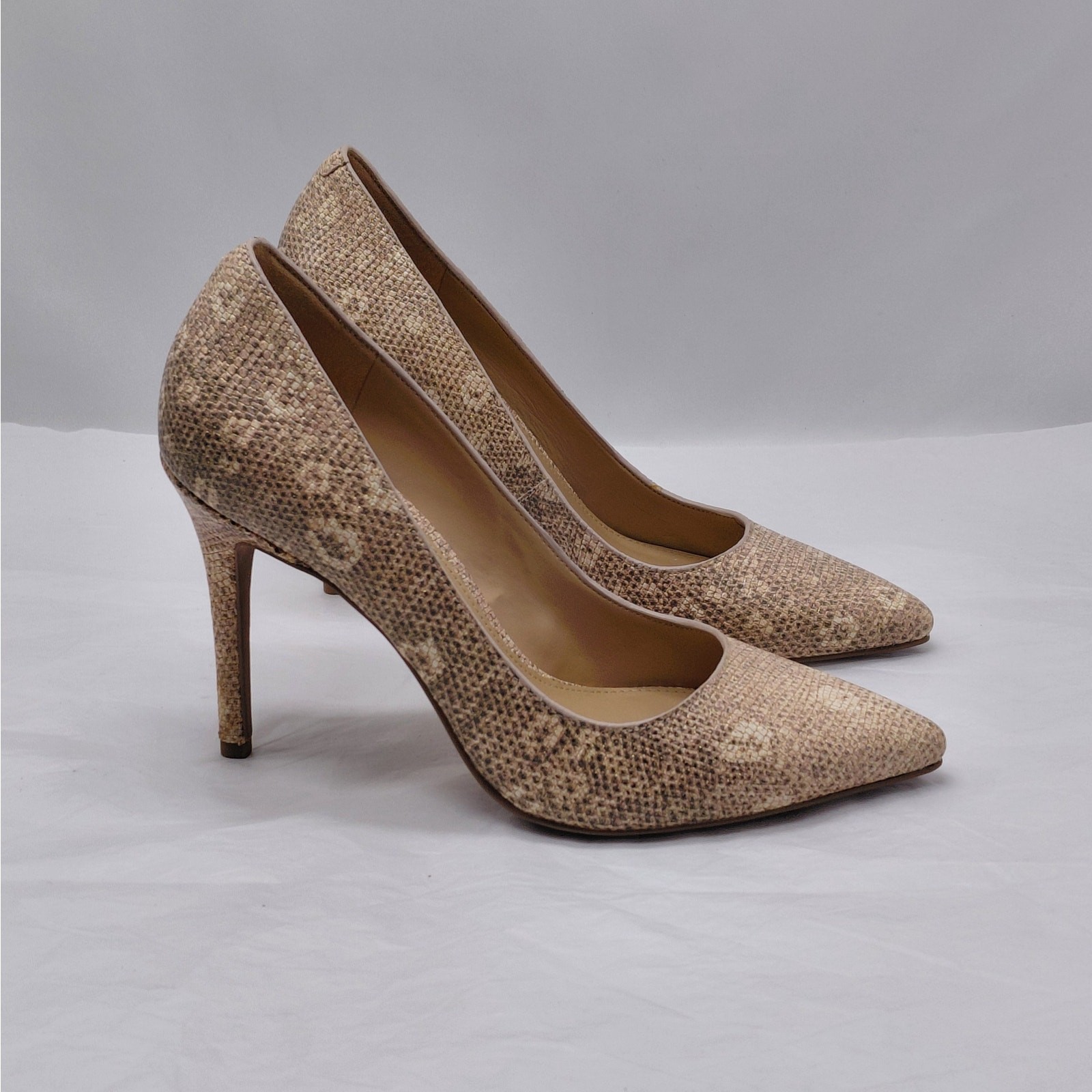 Michael Kors Womens Heels Size 6M Snakeskin Wedding Cocktail Party Evening Pumps