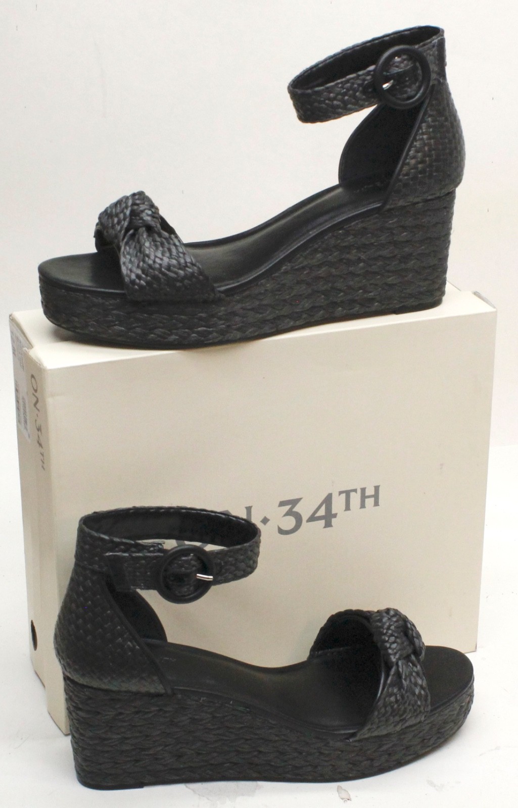 On 34th Nihari Ankle Strap Platform Wedge Espadrille Size 12 NEW IN BOX