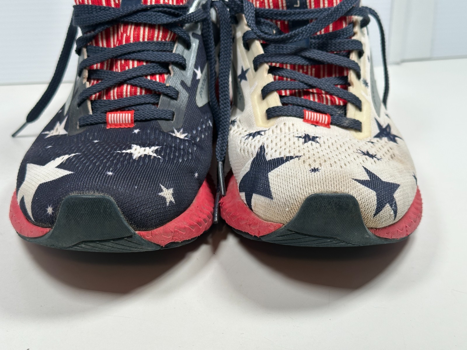 Brooks Launch 8 USA Stars Patriotic 4th Of July Sneakers Shoes Womens Sz 9.5 M