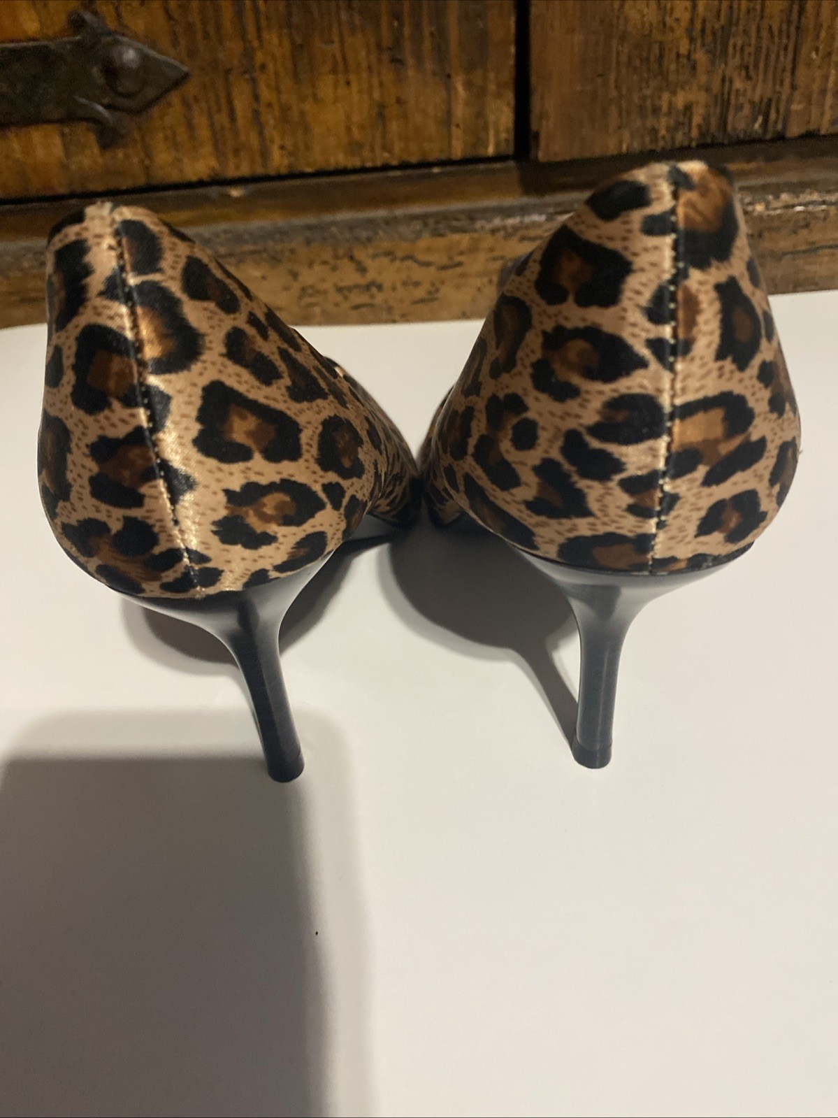 Torrid Women’s Size 8W Leopard Print Pumps w/3.5″ Heels, Pointed Toe Dress Shoes