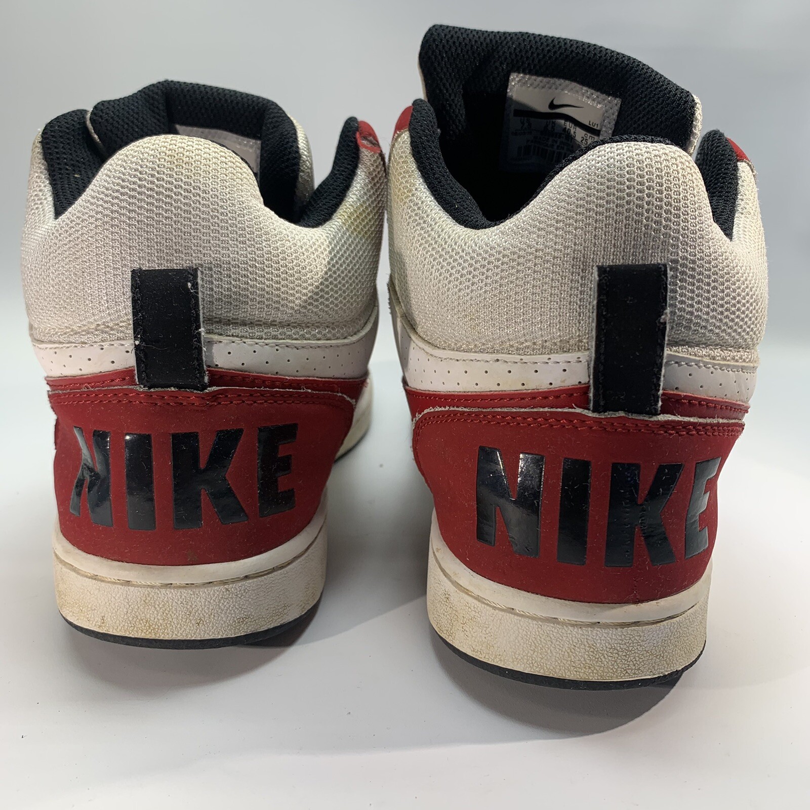 Nike Court Borough white red black Chicago mens 7.5 womens 9 Basketball Shoes