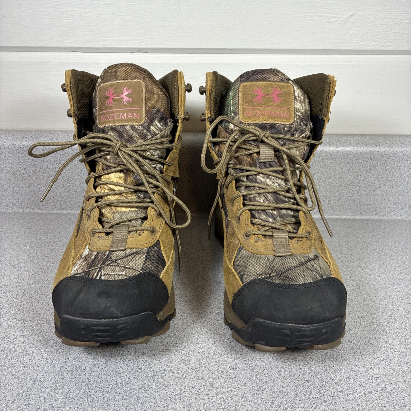 Under Armour Speed Freek Bozeman Womens 8 Waterproof Combat Hunting Boots Camo