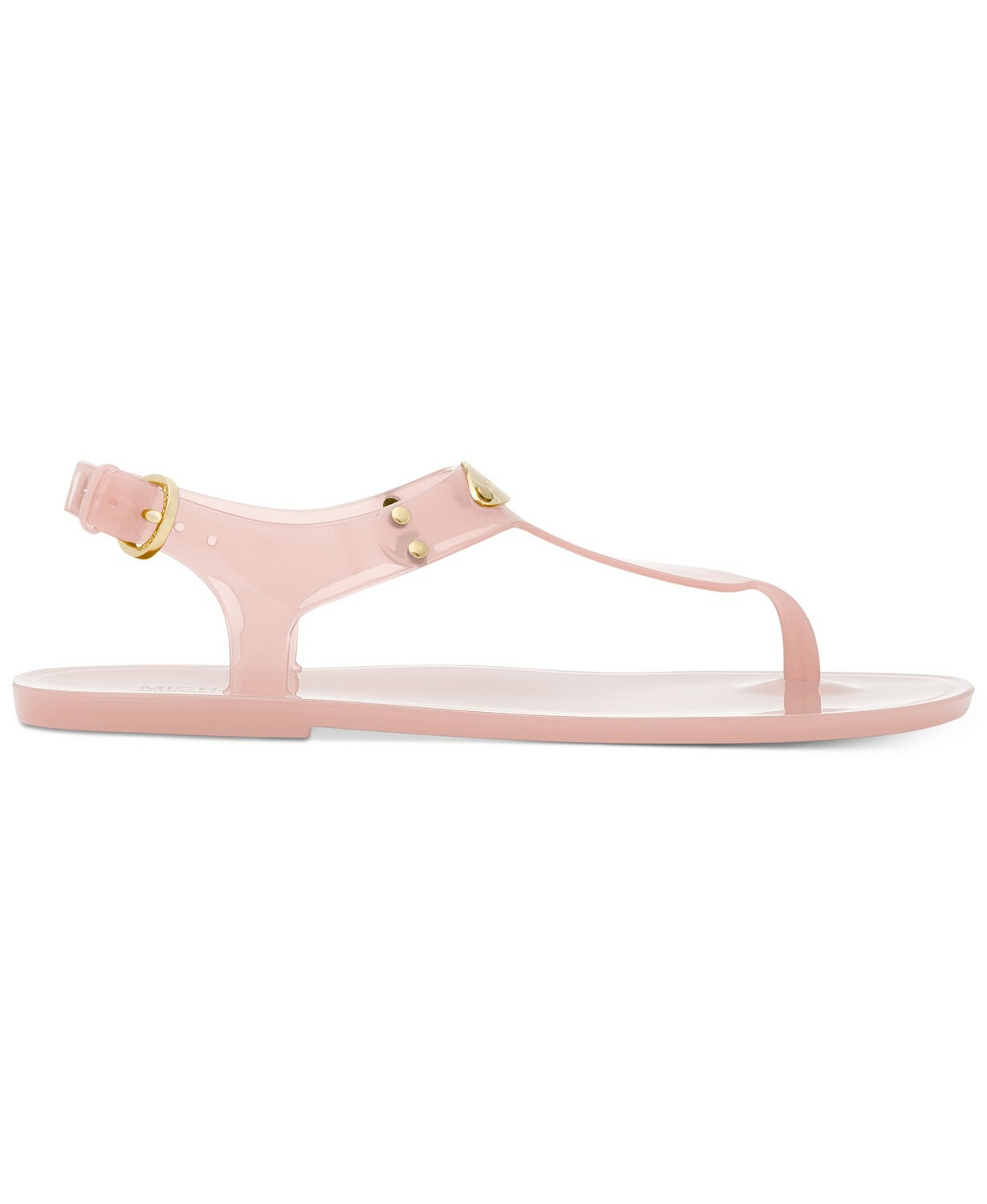 MICHAEL KORS MK PLATE ICONIC JELLY PVC LOGO THONG SANDALS 10 SHOE HEAVEN