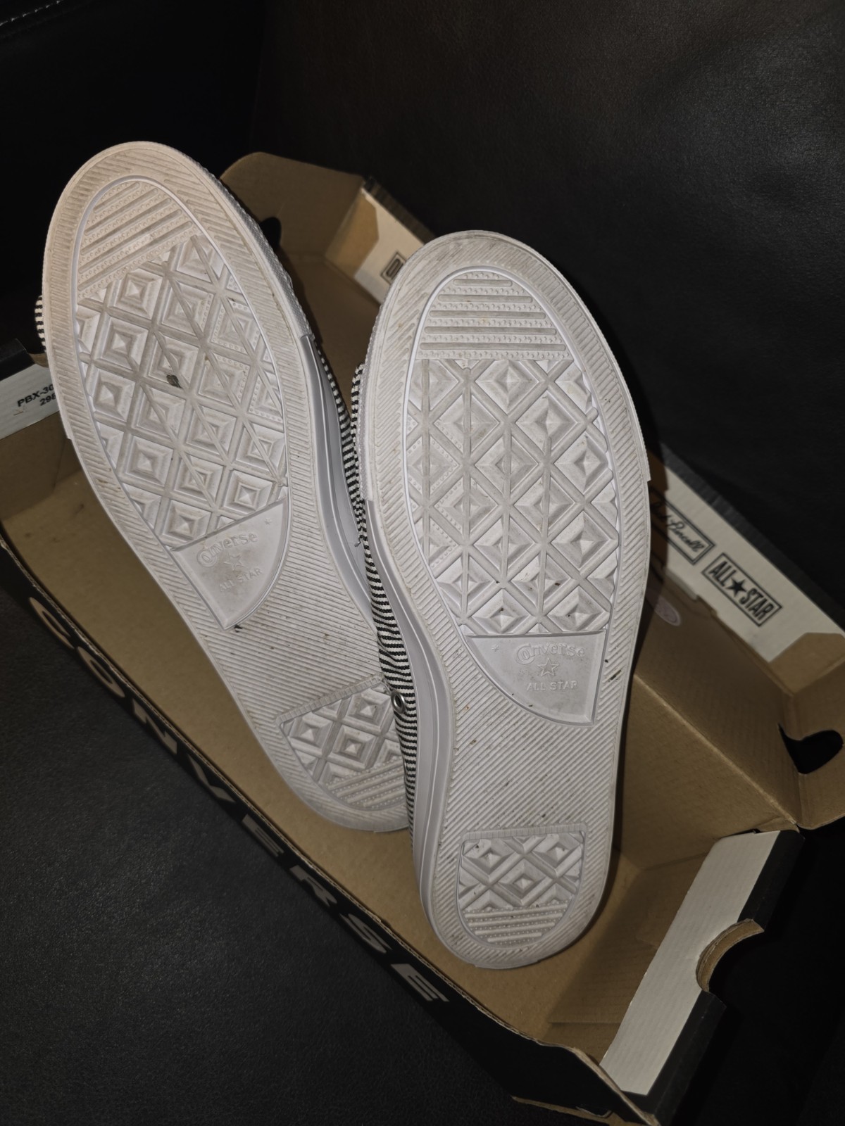 Converse CTAS Knot Slip Slip-On Striped Bow Low Top Sneakers 560673C