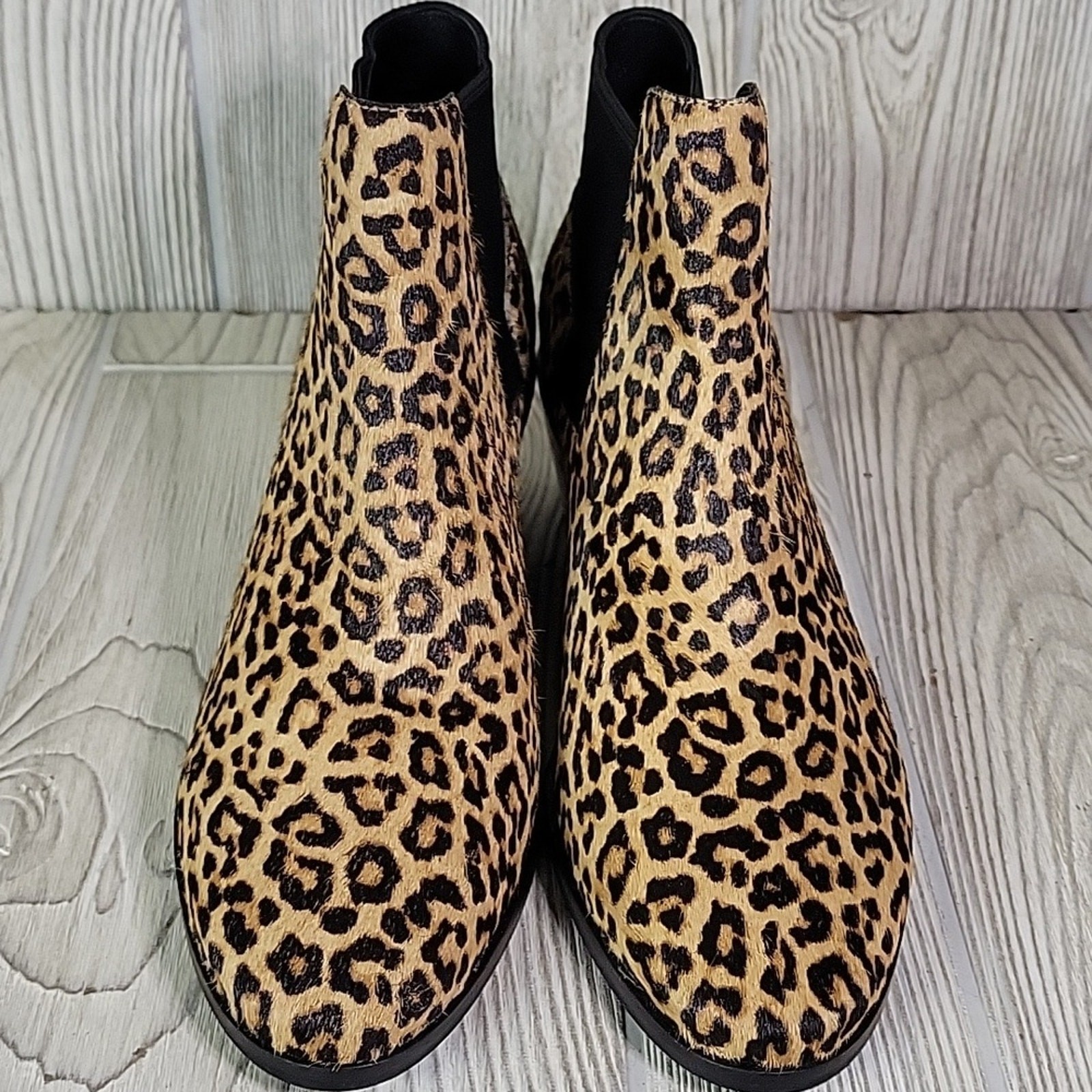 Cole Haan Grand 360 Gia Animal Print Calf Skin Ankle Boots Womens Size 7.5 NEW