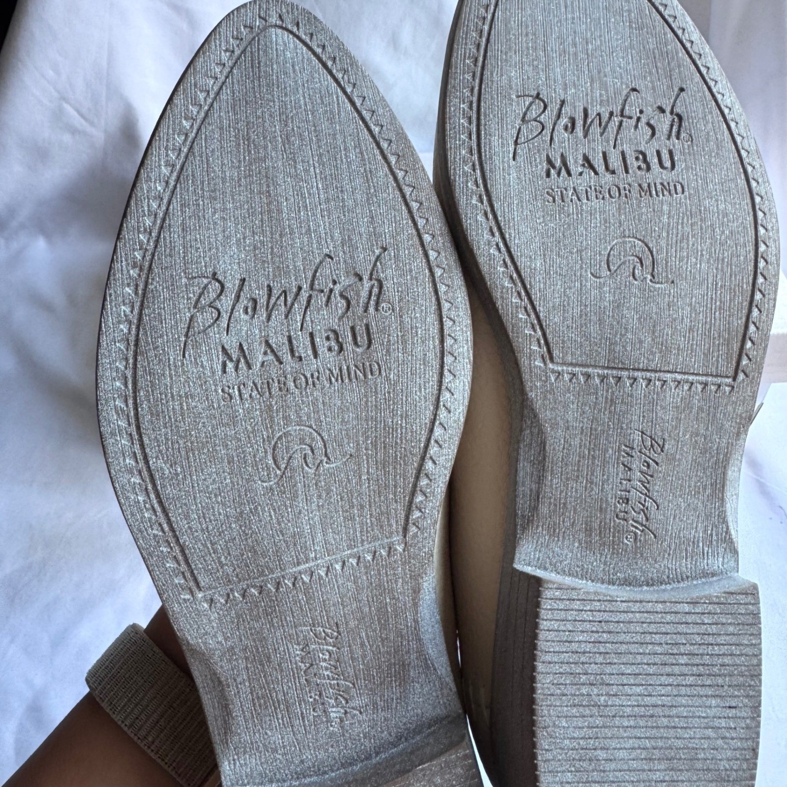 New Blowfish Malibu Harper Off White Loafers Studded Slip On Vegan Shoes US 10M
