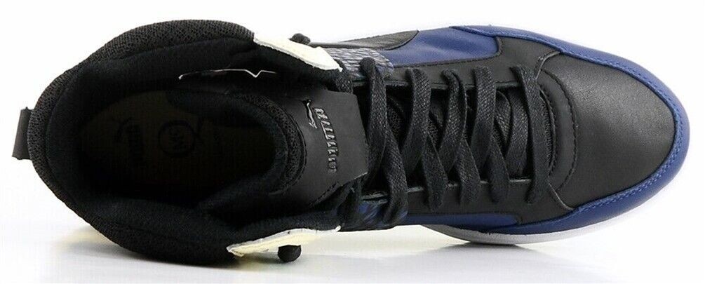$195 PUMA Alexander McQueen 35780102 Black Icelandic Blue Designer Sneakers 5.5