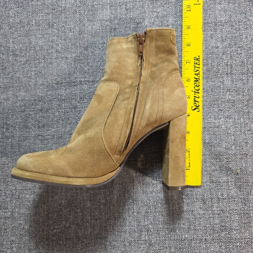 Free People Mariette Suede Bootie Boots 6US 36EU Heel Ankle Bohemian Hipster